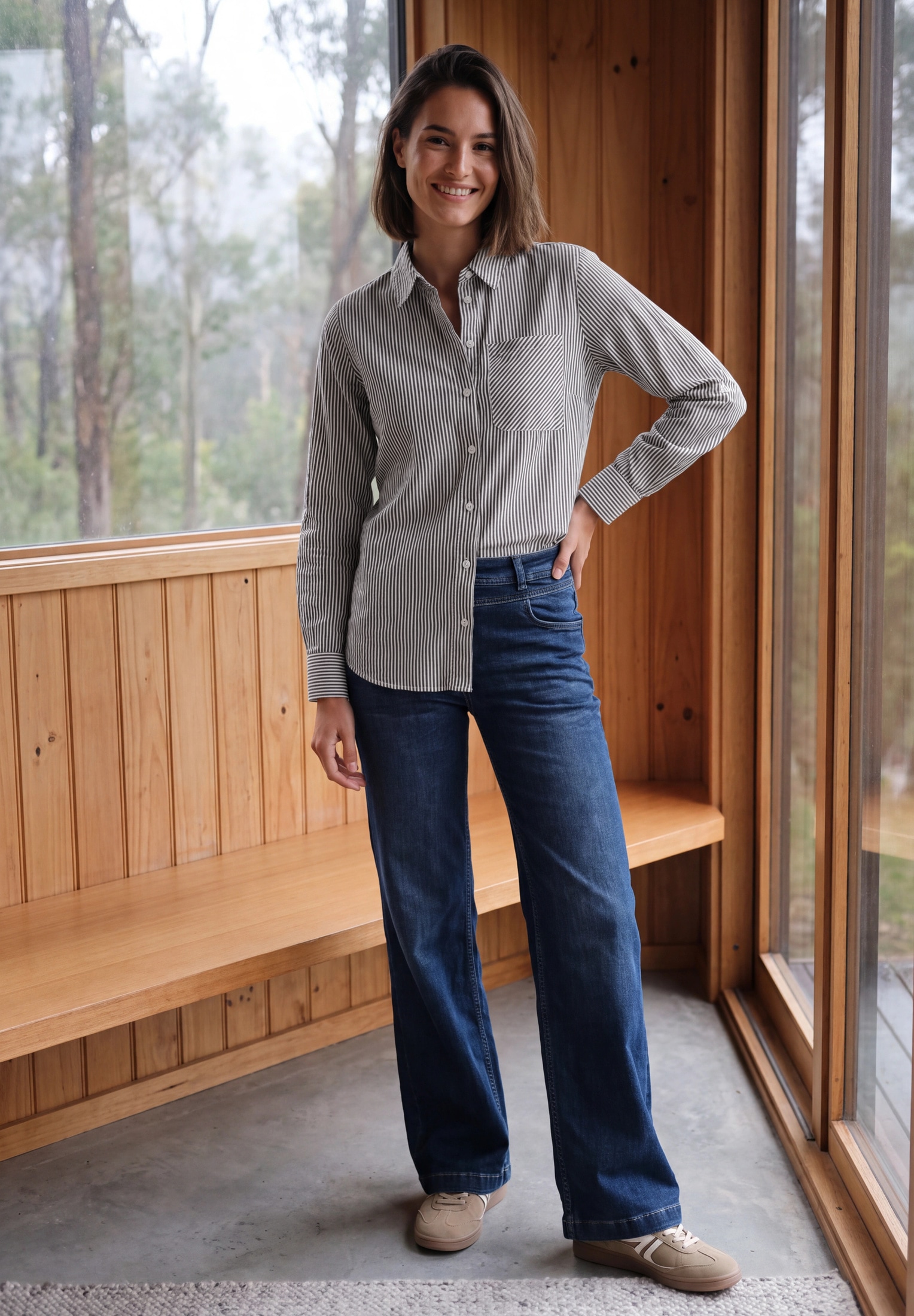 Cecil Hemdbluse im soften Baumwoll-Mix