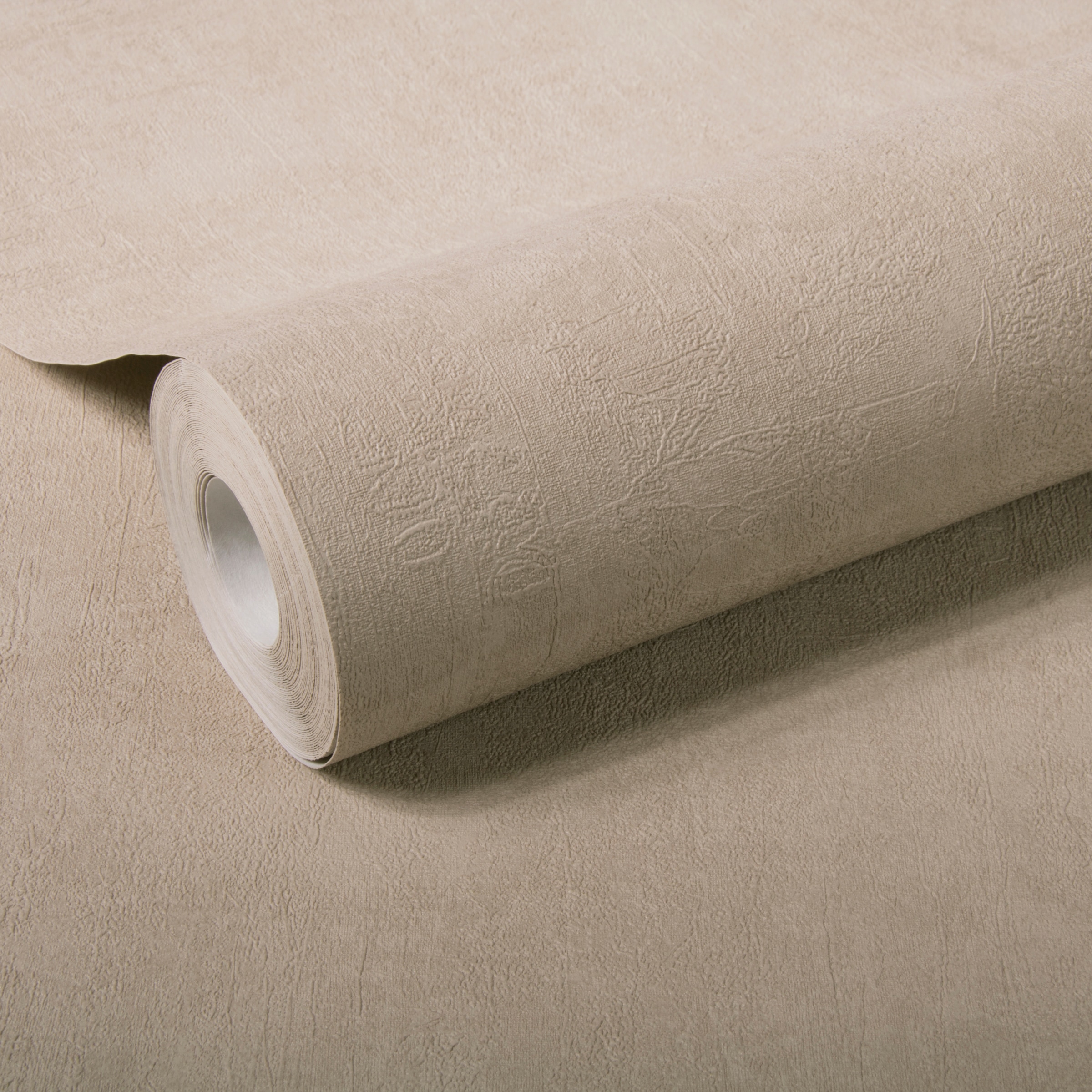 WOW Vliestapete »Beton Uni«, Steinoptik, Taupe - 10m x 52cm