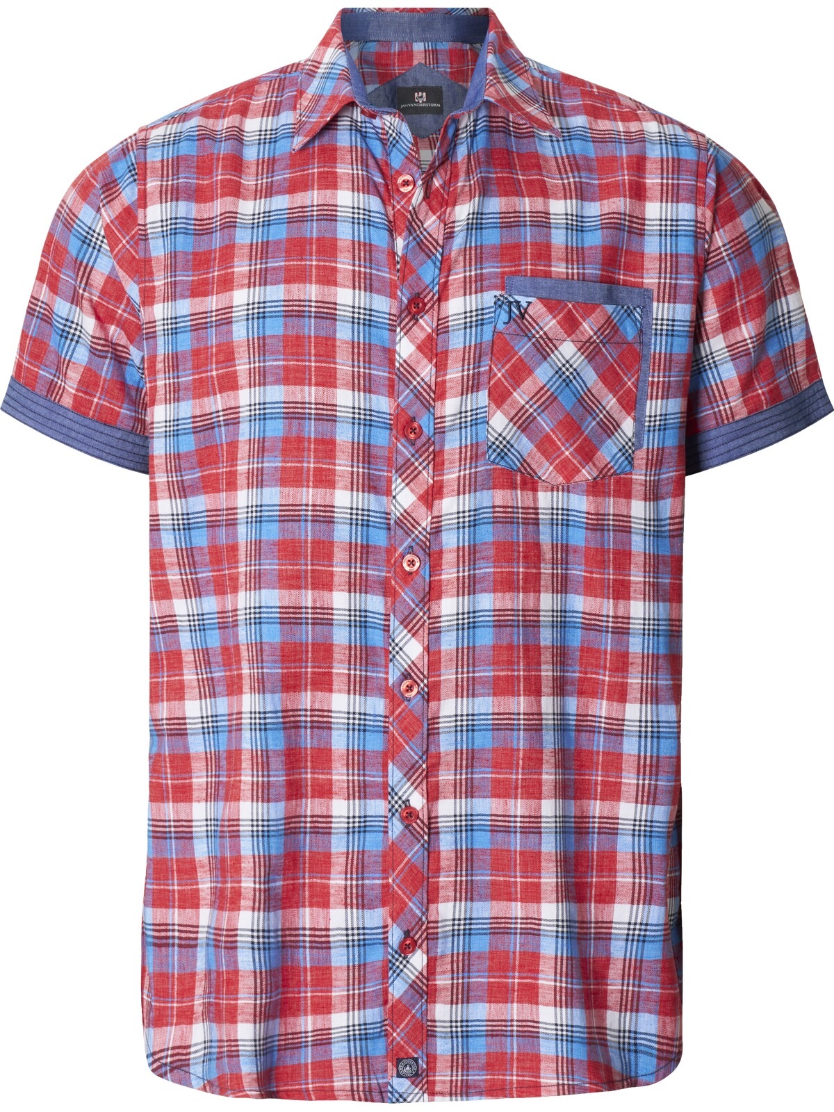 Jan Vanderstorm Kurzarmhemd "Kurzarmhemd HAAKER" günstig online kaufen