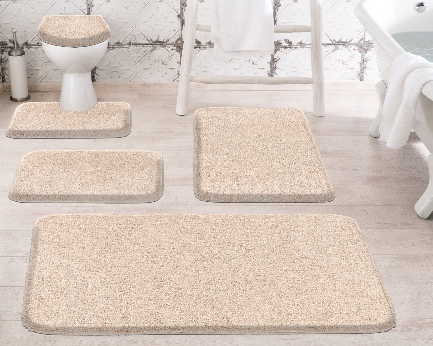 Badematte GRUND, beige, Badematten