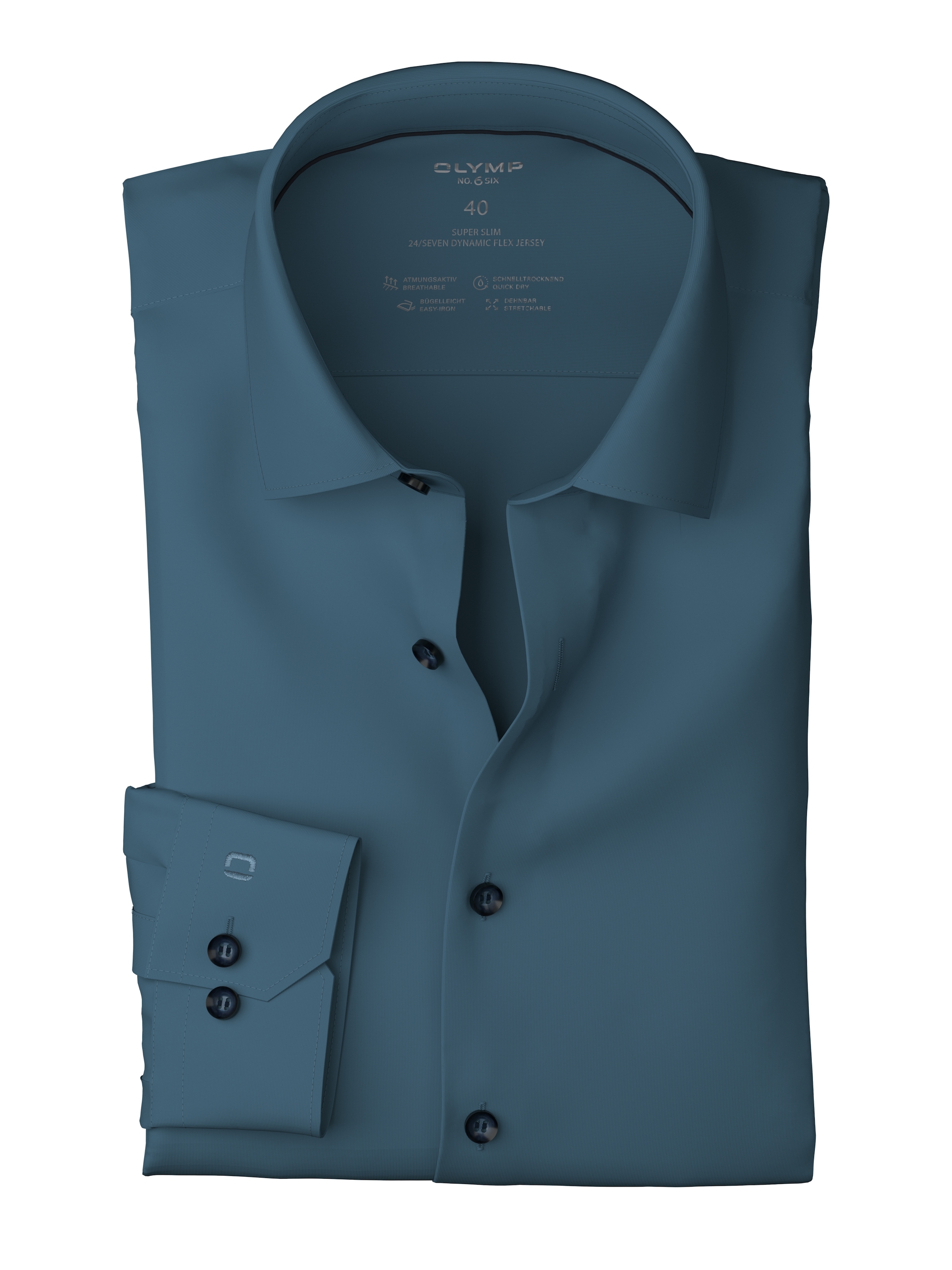 OLYMP Businesshemd »No. Six 24/Seven super slim«, in bequemer Jersey-Qualität