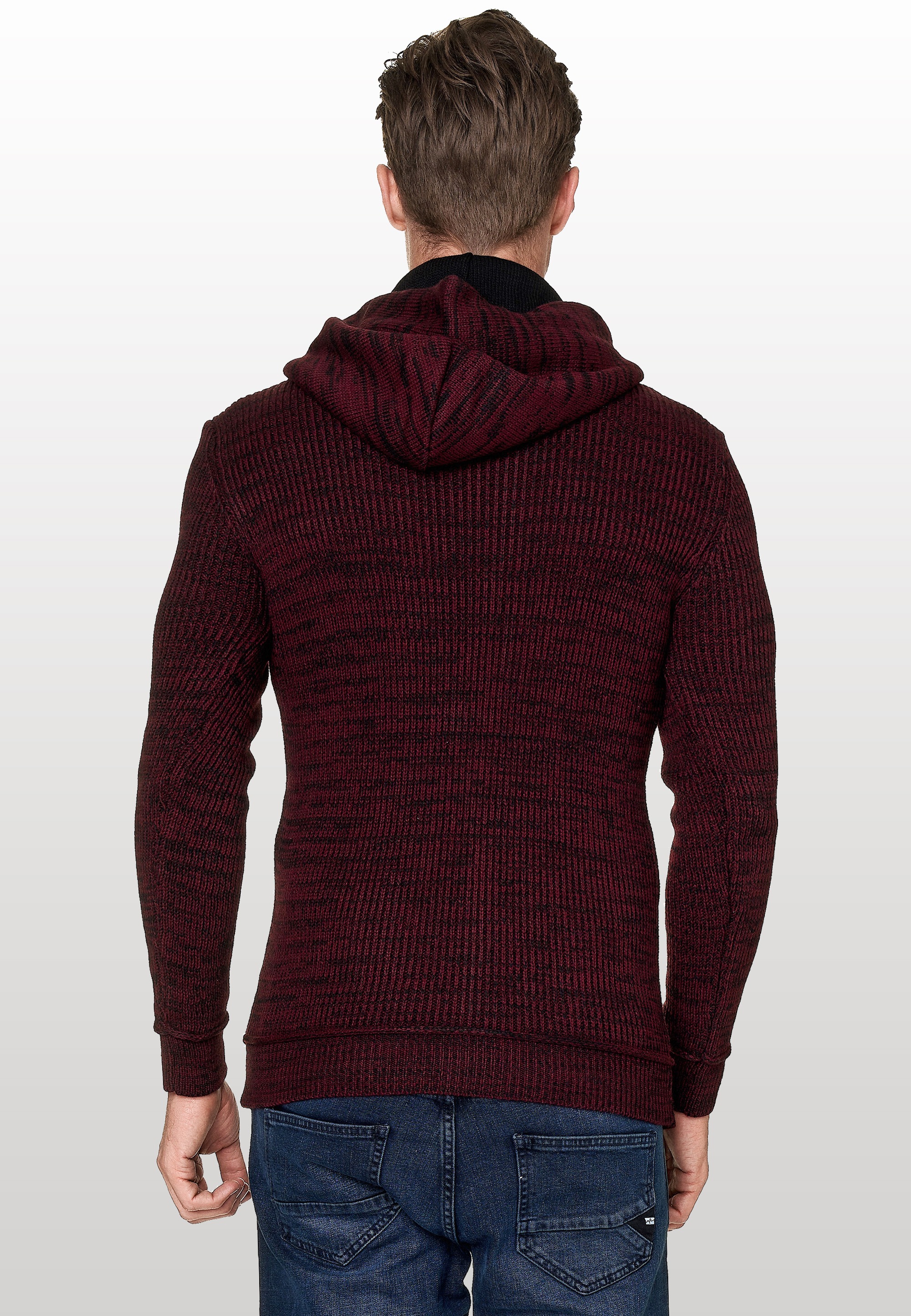 Rusty Neal Kapuzensweatshirt, mit stylischem Ausschnitt