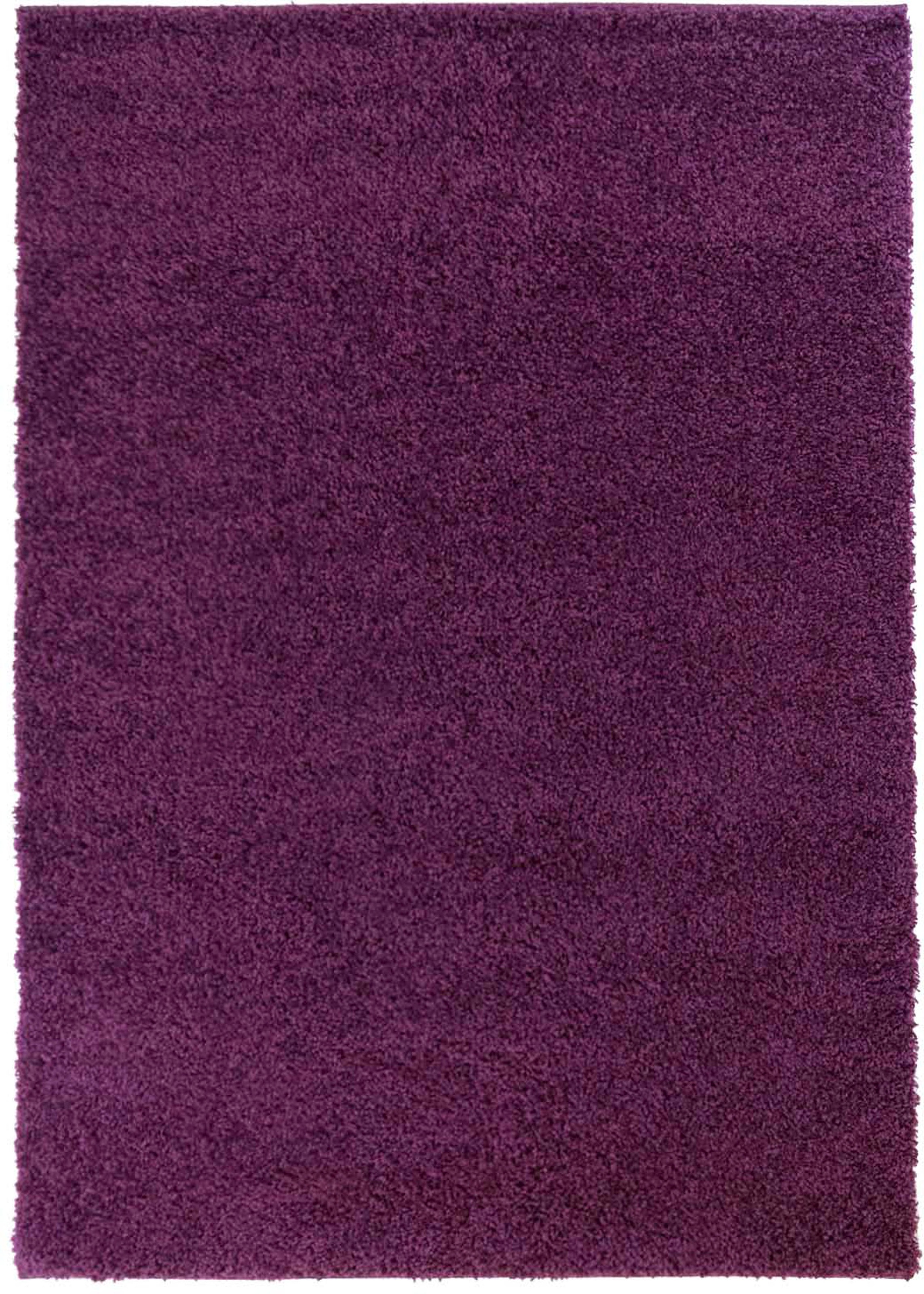 Carpet City Hochflor-Läufer »Shaggi uni 500«, rechteckig, 30 mm Höhe, Shaggy-Teppich, Uni Farben, ideal für Flur & Diele, Langflor, Weich