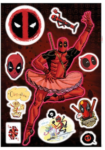 Komar Wandtattoo »Deadpool Derppool« (10 St....