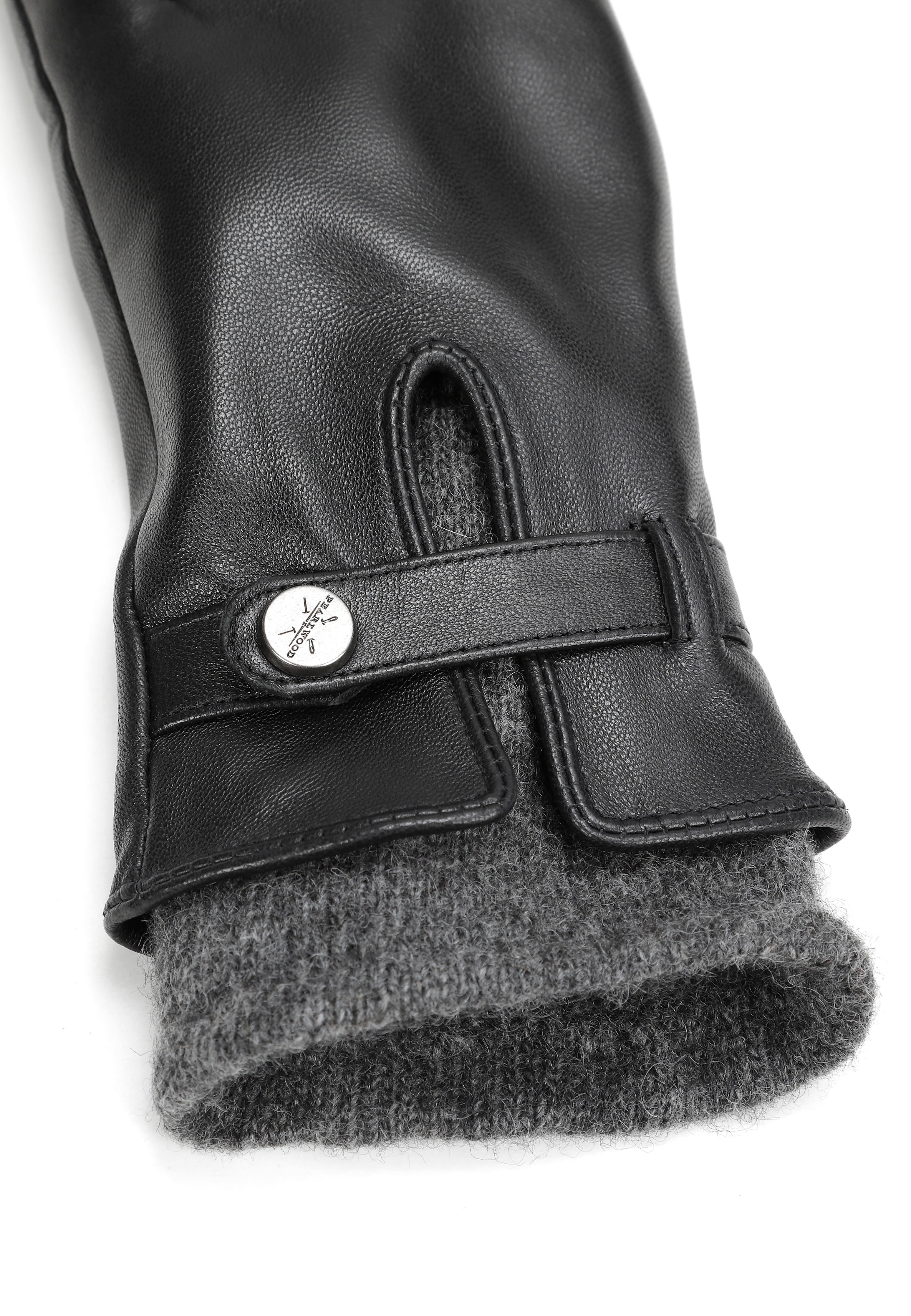 Thumbnail - PEARLWOOD Lederhandschuhe "ALICIA" 1 Paar, Original PEARLWOOD Druckknopf