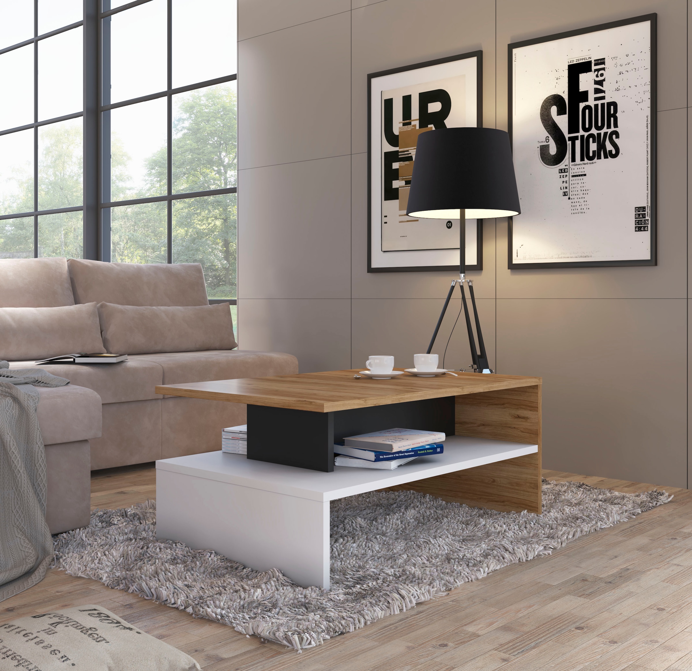 Home affaire Couchtisch "Novena" Breite 100 cm günstig online kaufen