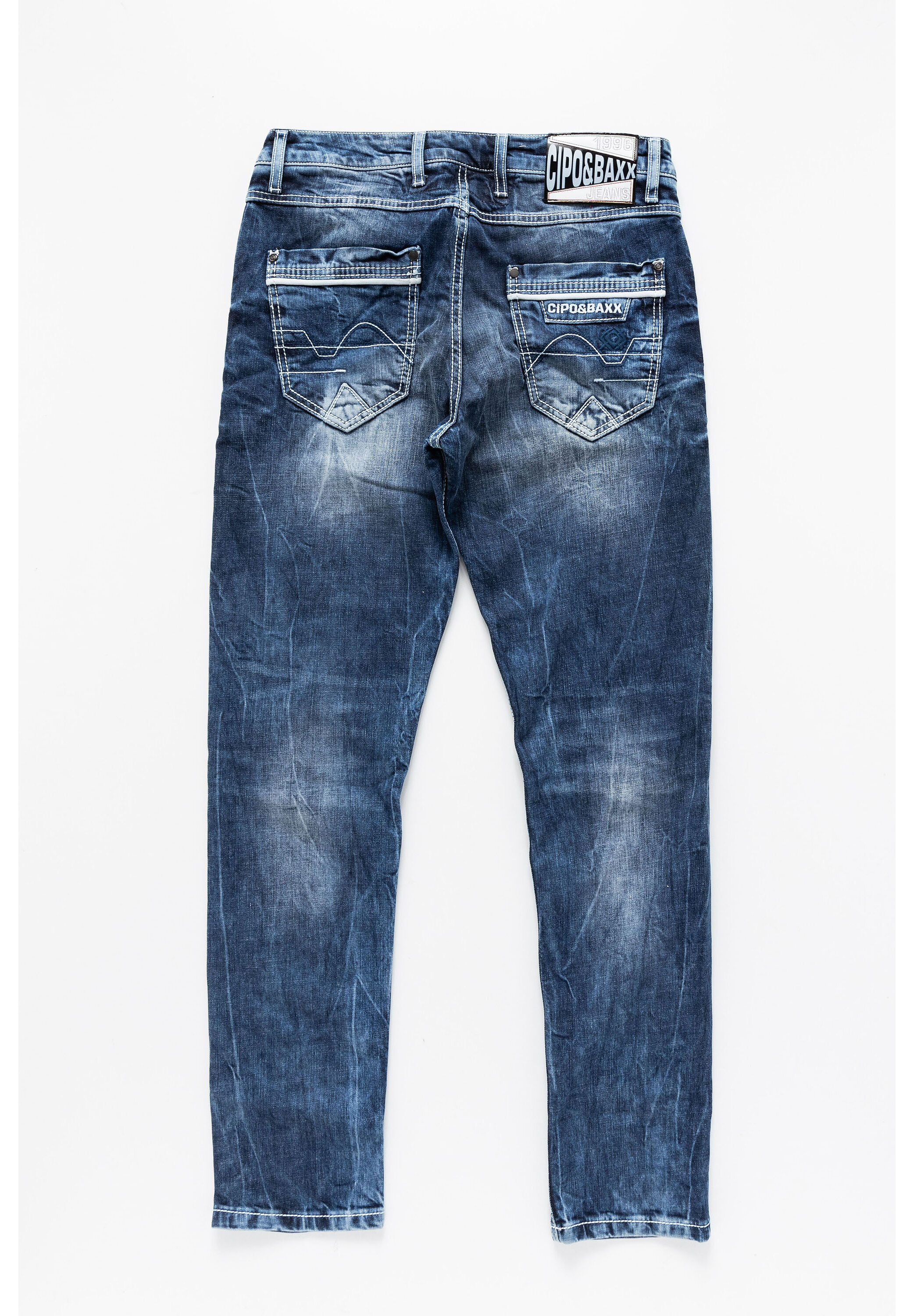 Cipo & Baxx Slim-fit-Jeans "Cipo & Baxx Jeans" im washed Look