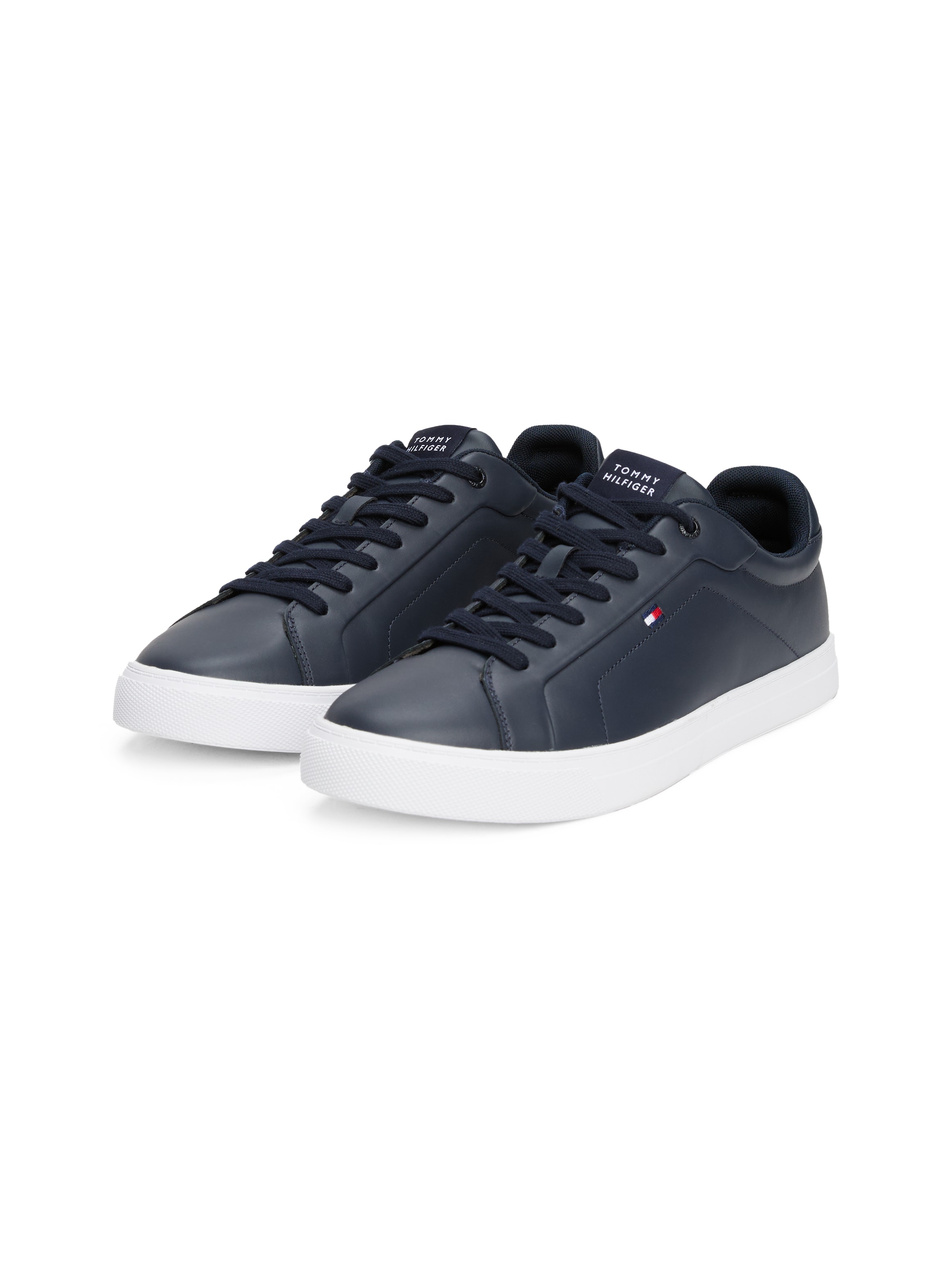 Tommy Hilfiger Sneaker "ICON COURT LTH FLAG ESS", Freizeitschuh, Halbschuh, günstig online kaufen