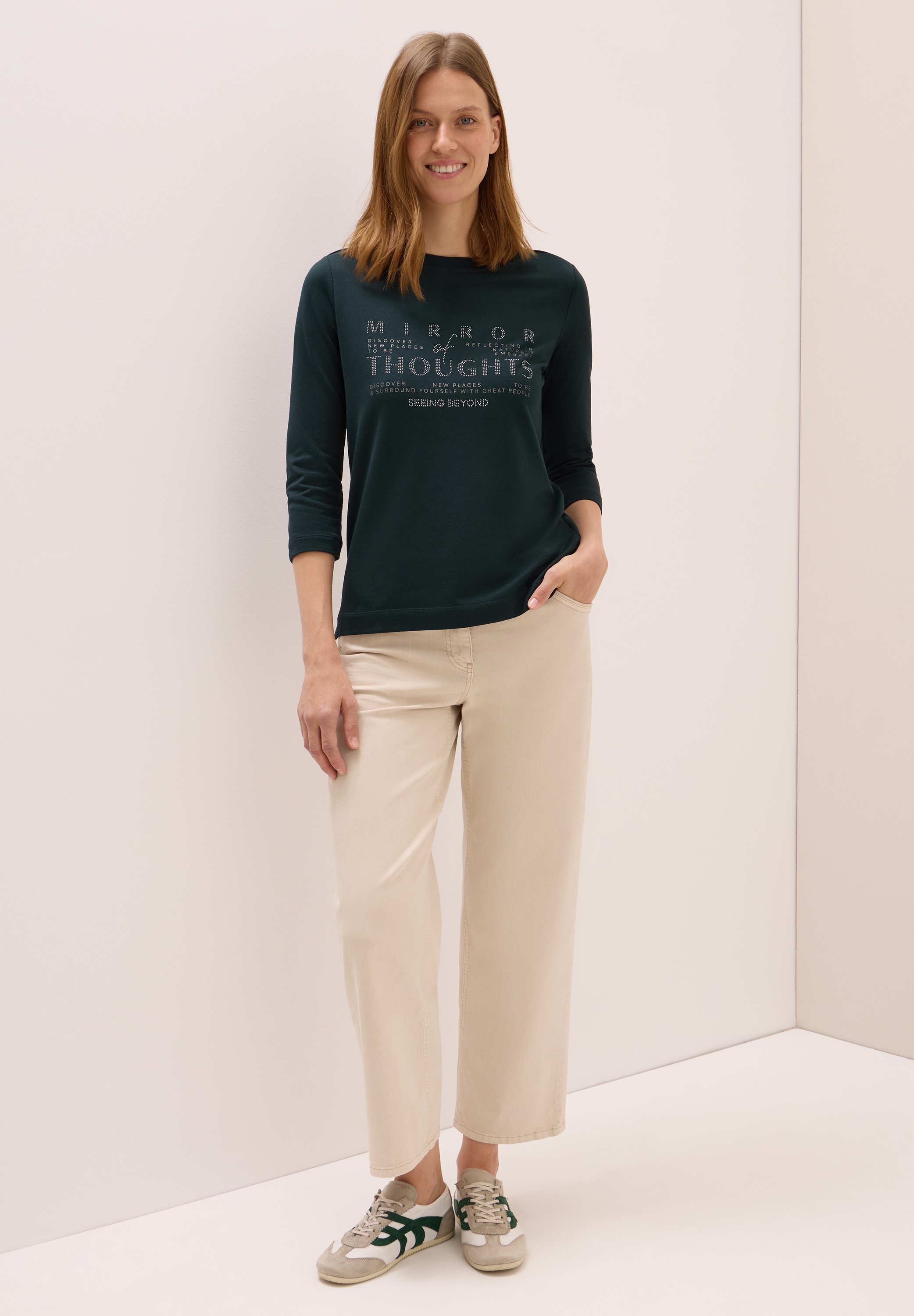 Cecil T-Shirt, im soften Baumwoll-Mix