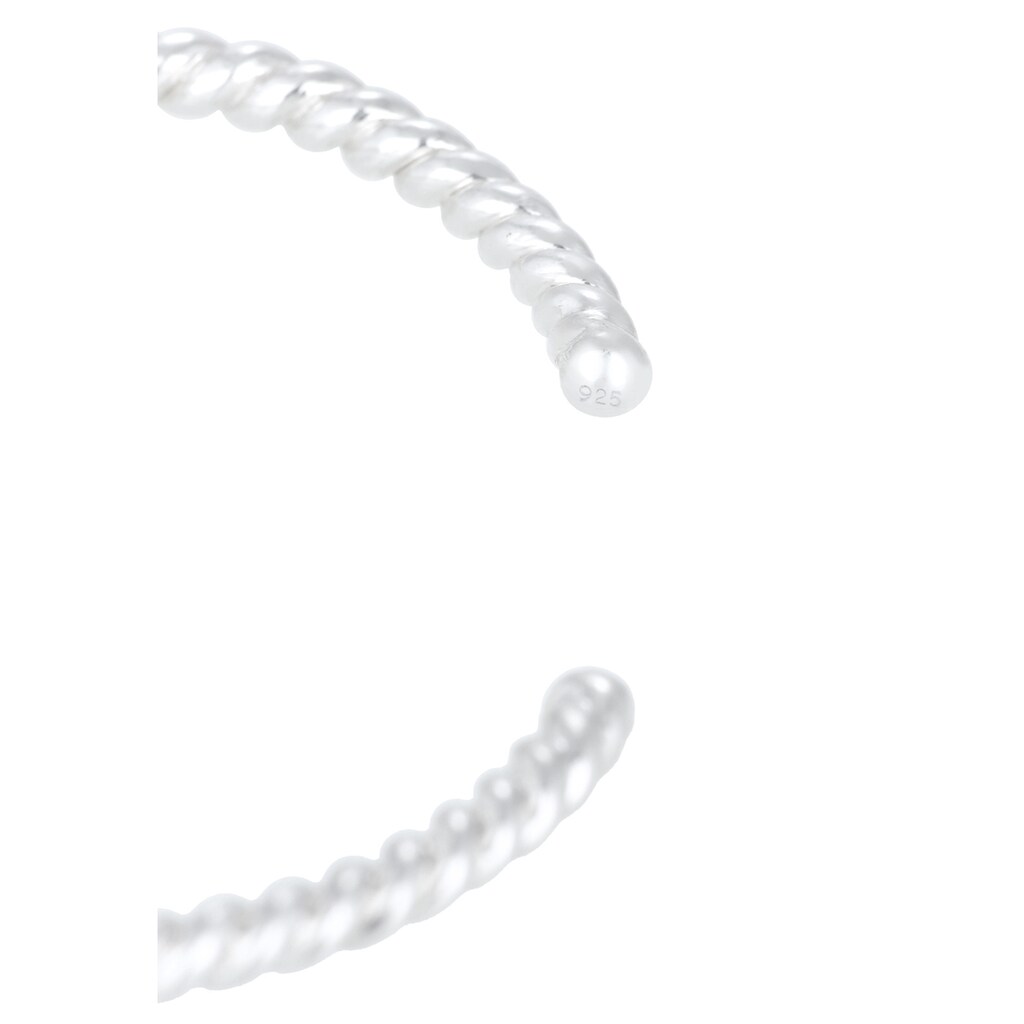 Elli Armreif »Basic Bangle Gedreht Braided 925 Sterling Silber«