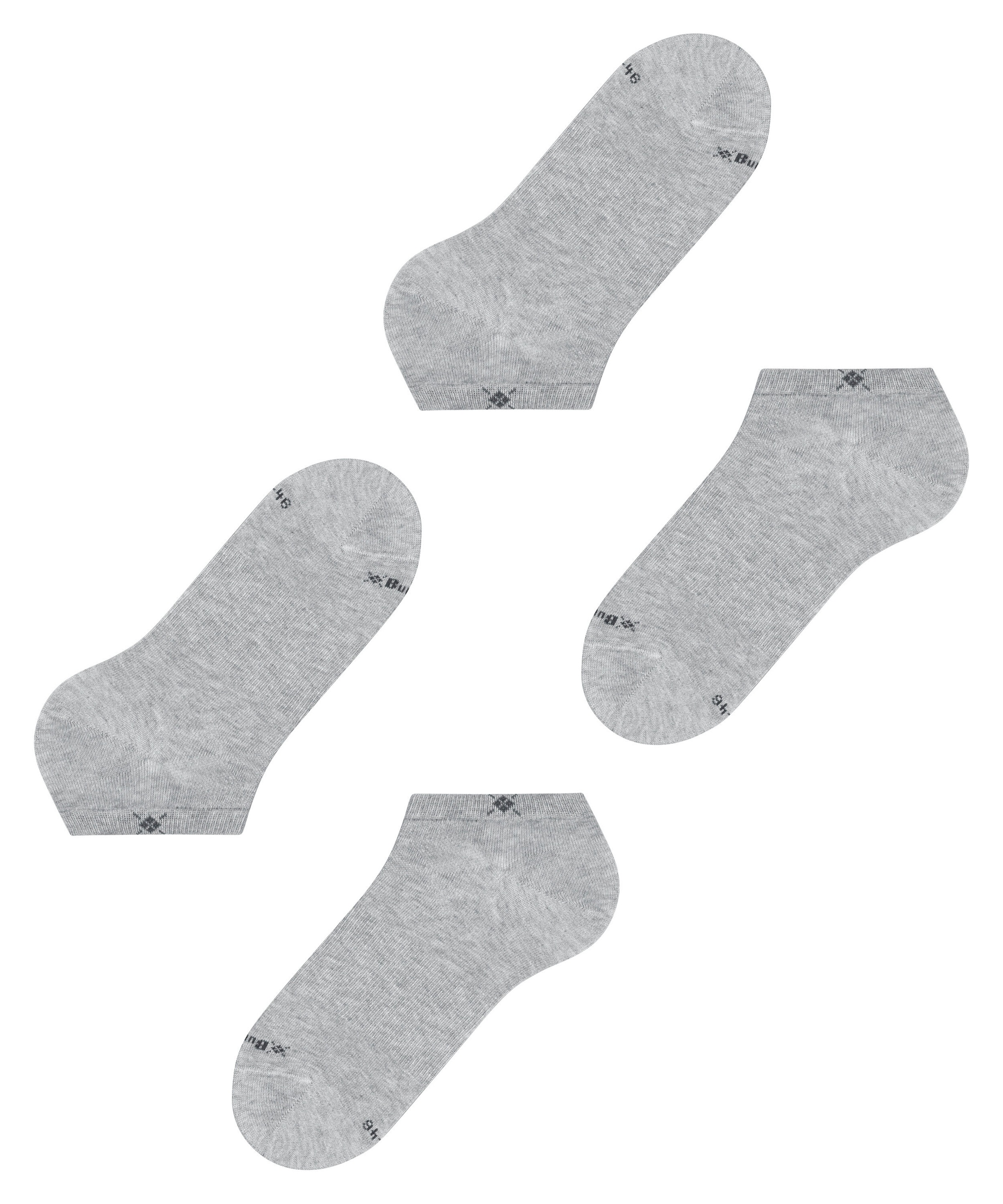 Burlington Sneakersocken »Everyday« 2 Paar,  unifarben, Einheitsgröße 40-46, eingestricktes Burlington-Logo