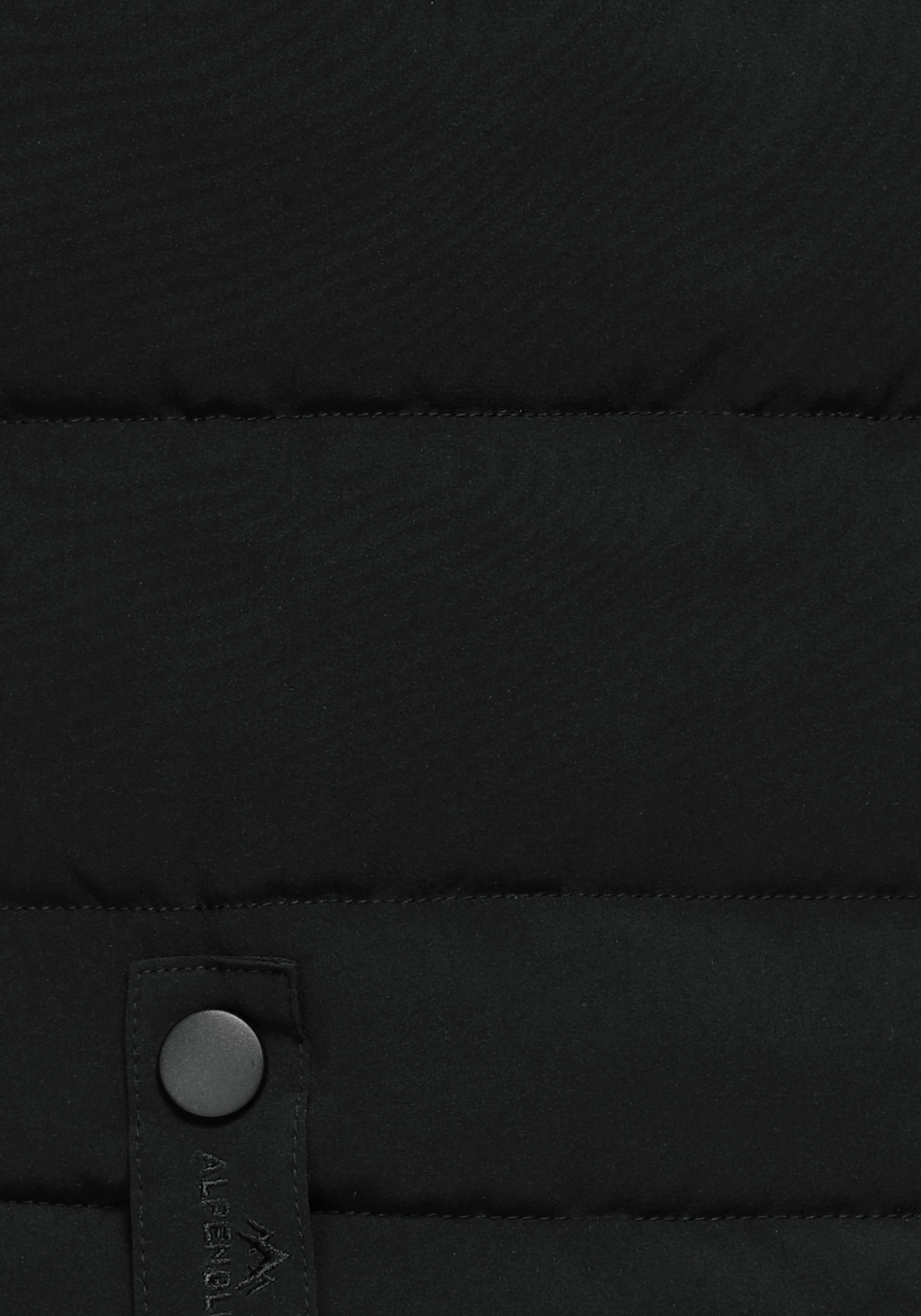 & kaufen Mantel BAUR | long«, für Kuschel-Kapuze dem Gürtel Markenprägung mit ALPENBLITZ Steppmantel »Oslo abnehmbarer auf