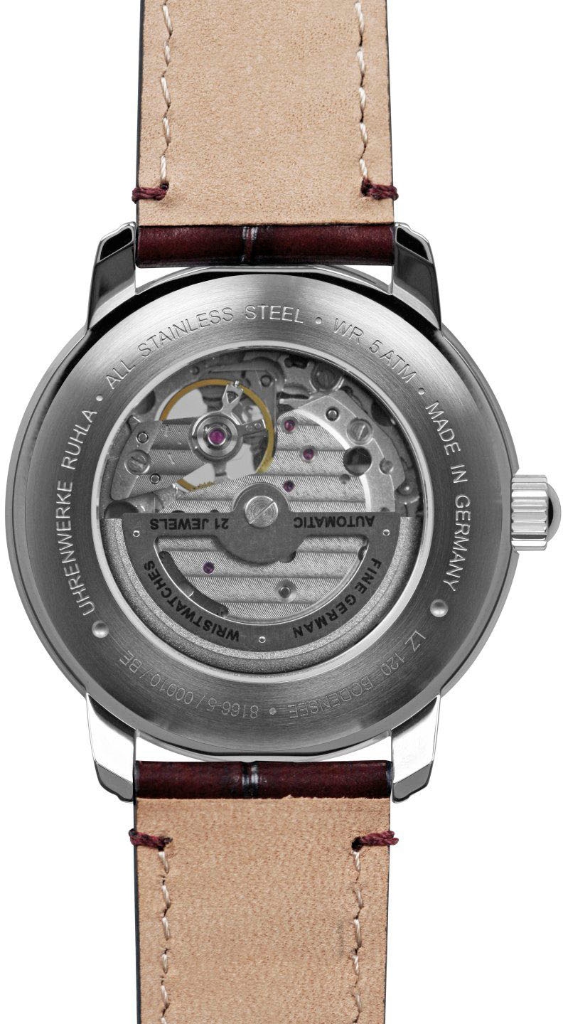 ZEPPELIN Automatikuhr »LZ 120 Bodensee« Armbanduhr, Herrenuhr, offene Unruh, Made in Germany