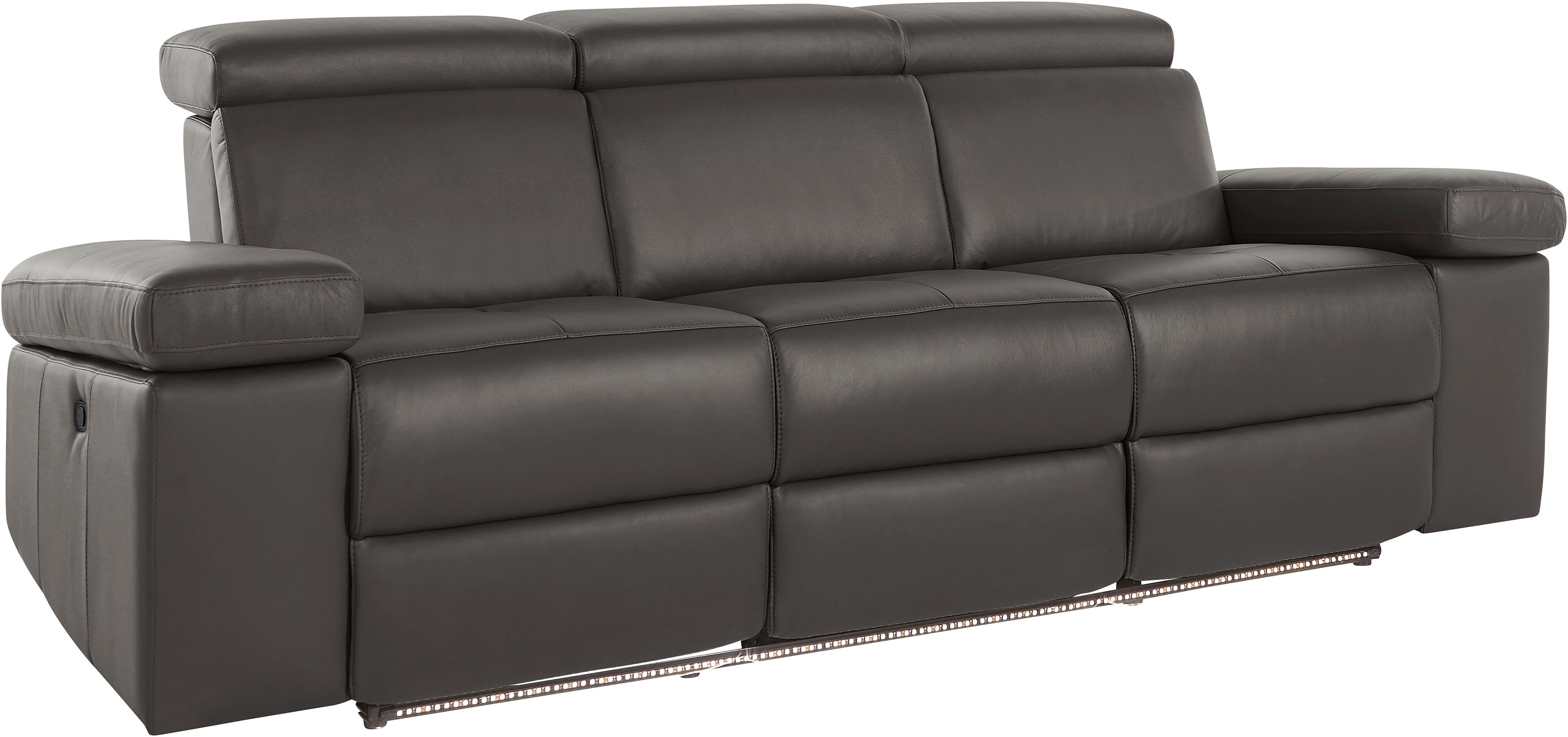 Home affaire 3-Sitzer "Kilado" mit 2x Relaxfunktion, verstellbarer Armlehne, Kopfteilverstellung