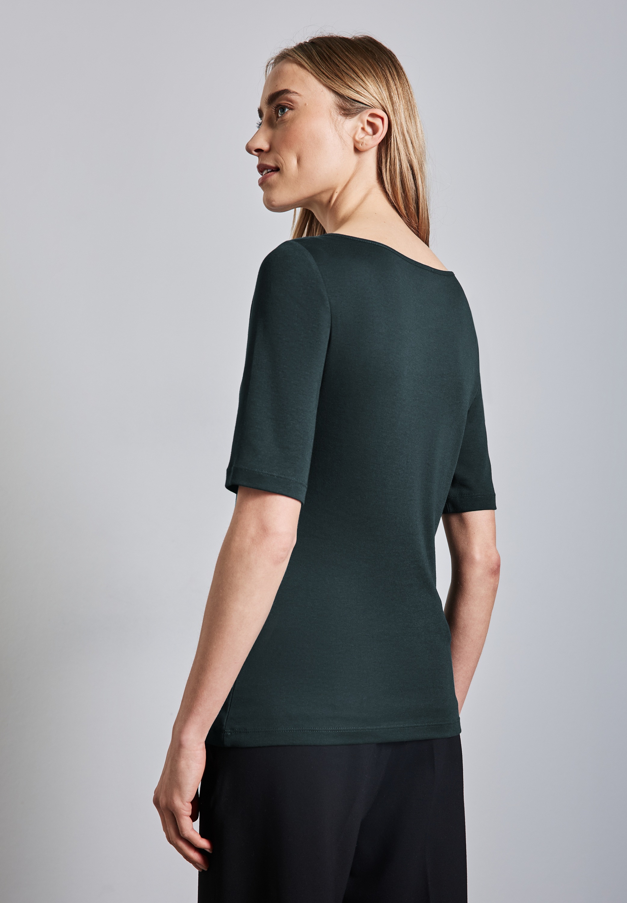 STREET ONE T-Shirt "Style Lanea", mit U-Boot Ausschnitt günstig online kaufen