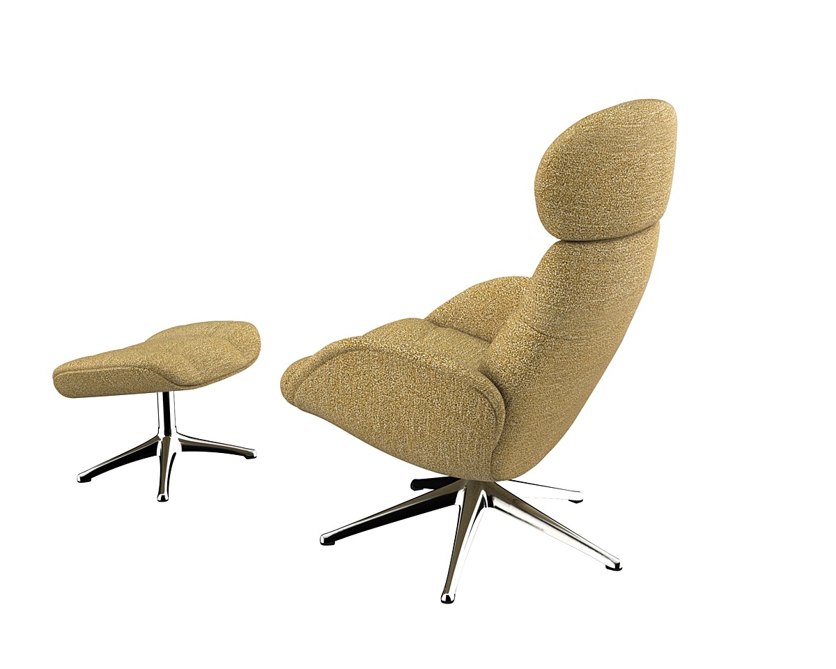 FLEXLUX Relaxsessel »Chester, Funktionssessel, Premium Komfort, Scandi, Drehbar«, Premium Komfort, Rücken- und Kopfteilverstellung, Drehbar, Fuß Schwarz