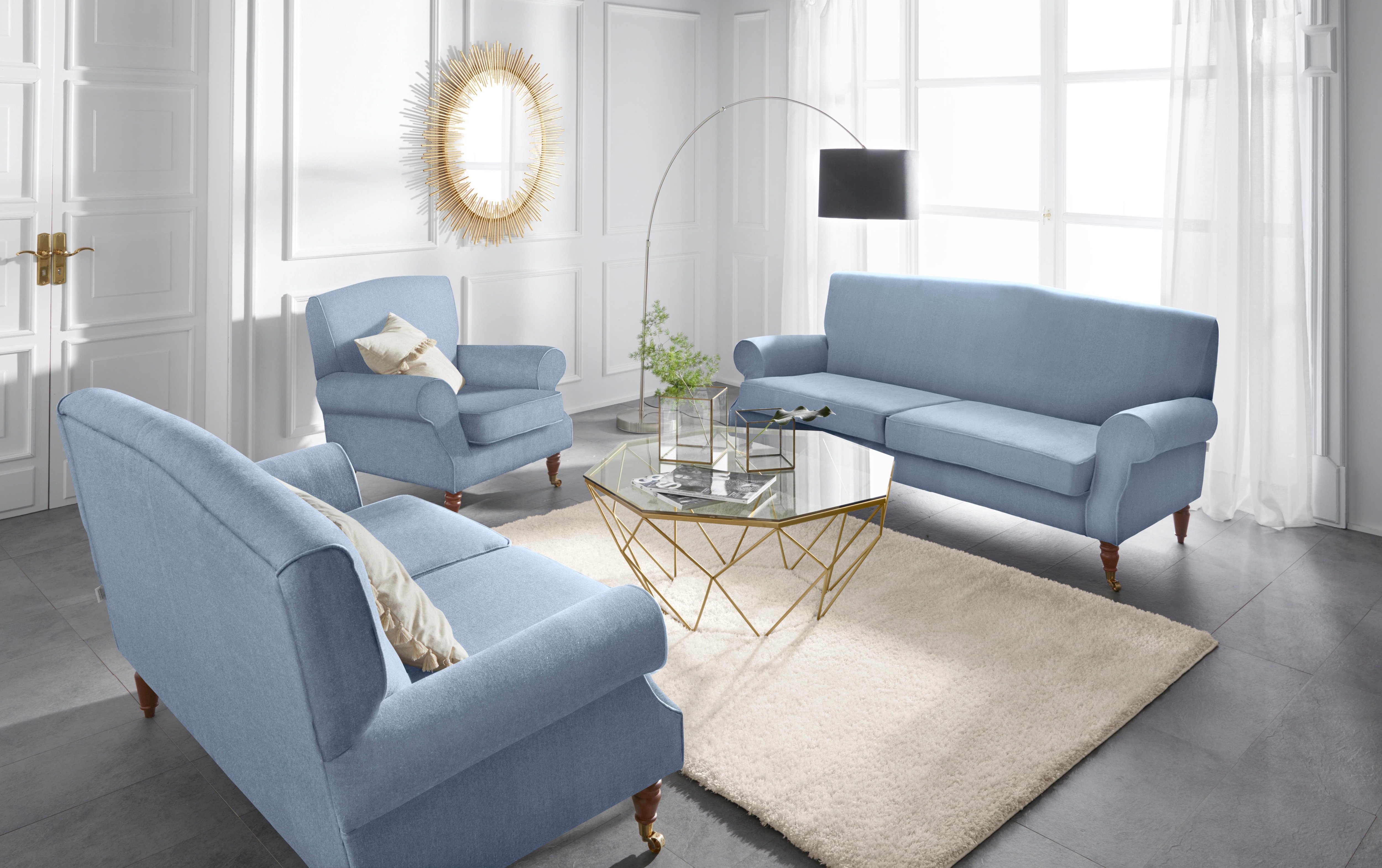 Thumbnail - Home affaire Sessel "Rennes" in Samtoptik oder Baumwoll-Mix