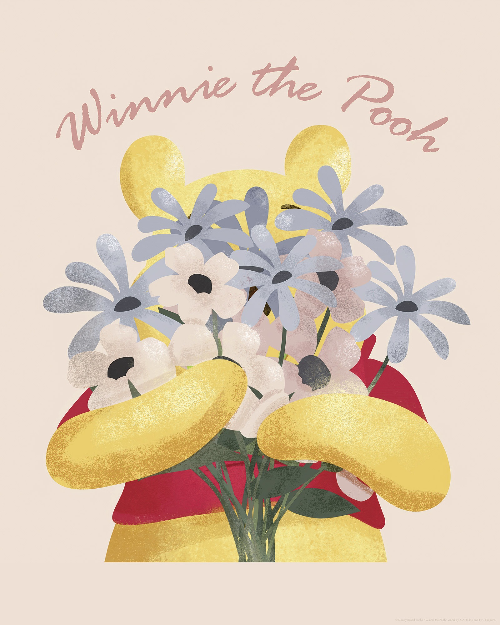 Komar Wandbild "Disney Winnie the Pooh Into The Blooms" Disney Set, 1 Stk. günstig online kaufen