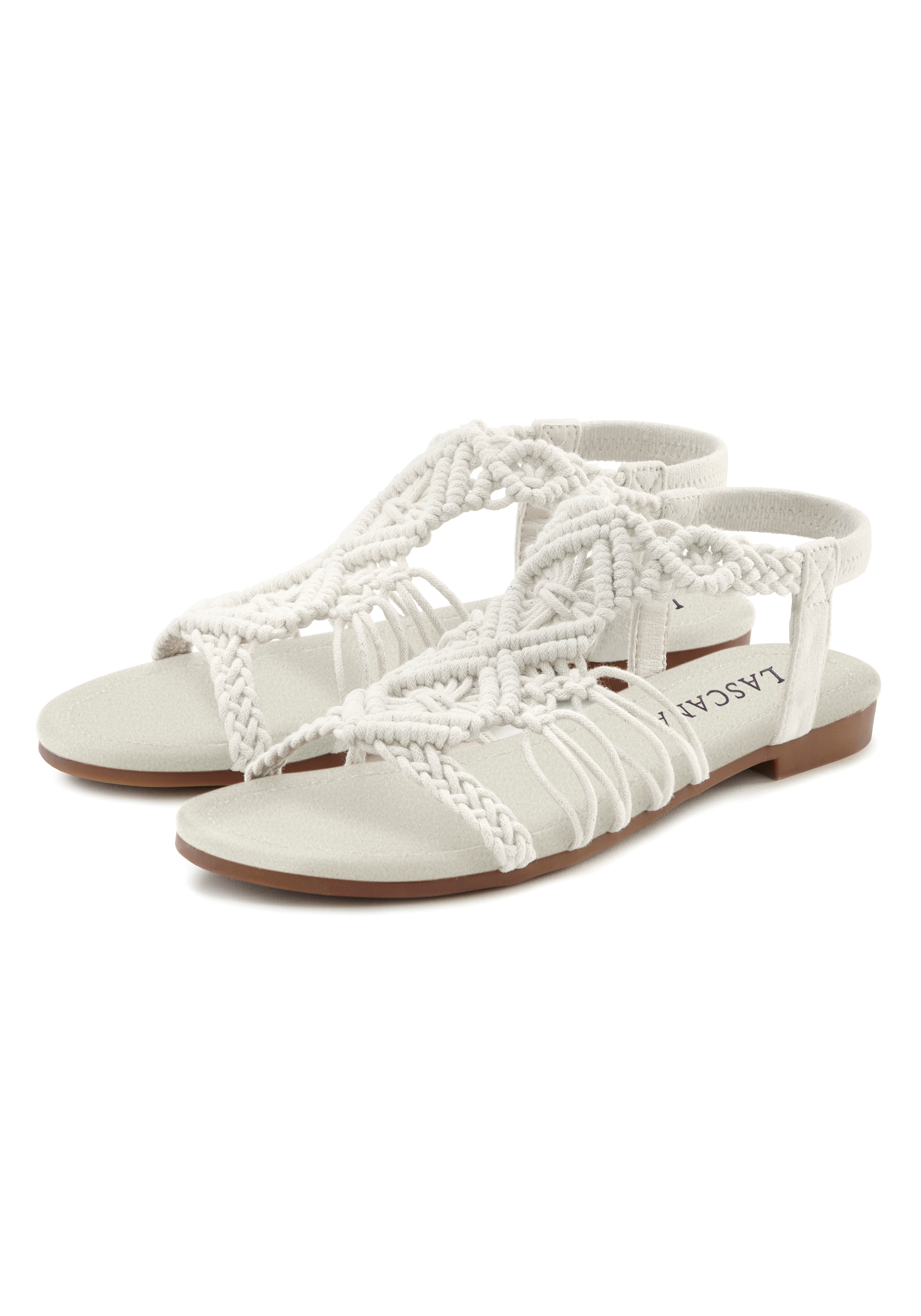 LASCANA Sandale "Sommerschuh" Sandalette, Sommerschuh mit elastischem Riemchen VEGAN