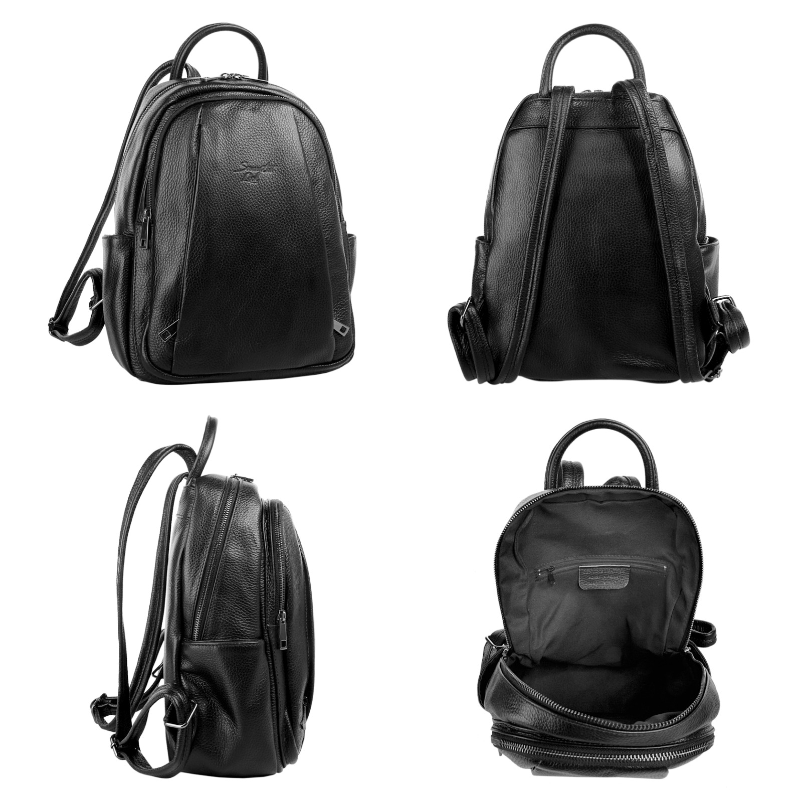Samantha Look Cityrucksack, echt Leder, Made in Italy