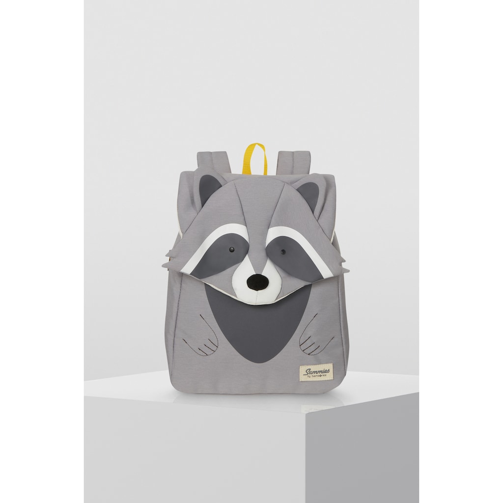 Samsonite Kinderrucksack »Happy Sammies ECO, Racoon Remy, S+«, reflektierende Details