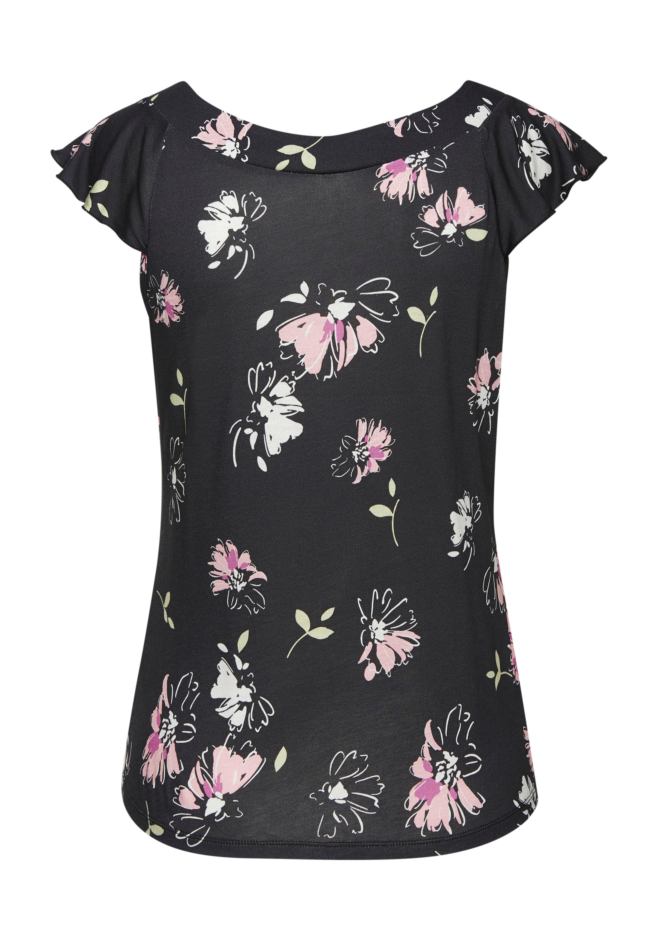 Vivance Rundhalsshirt, mit verspielten Volants aus weichem Jersey, sommerlich