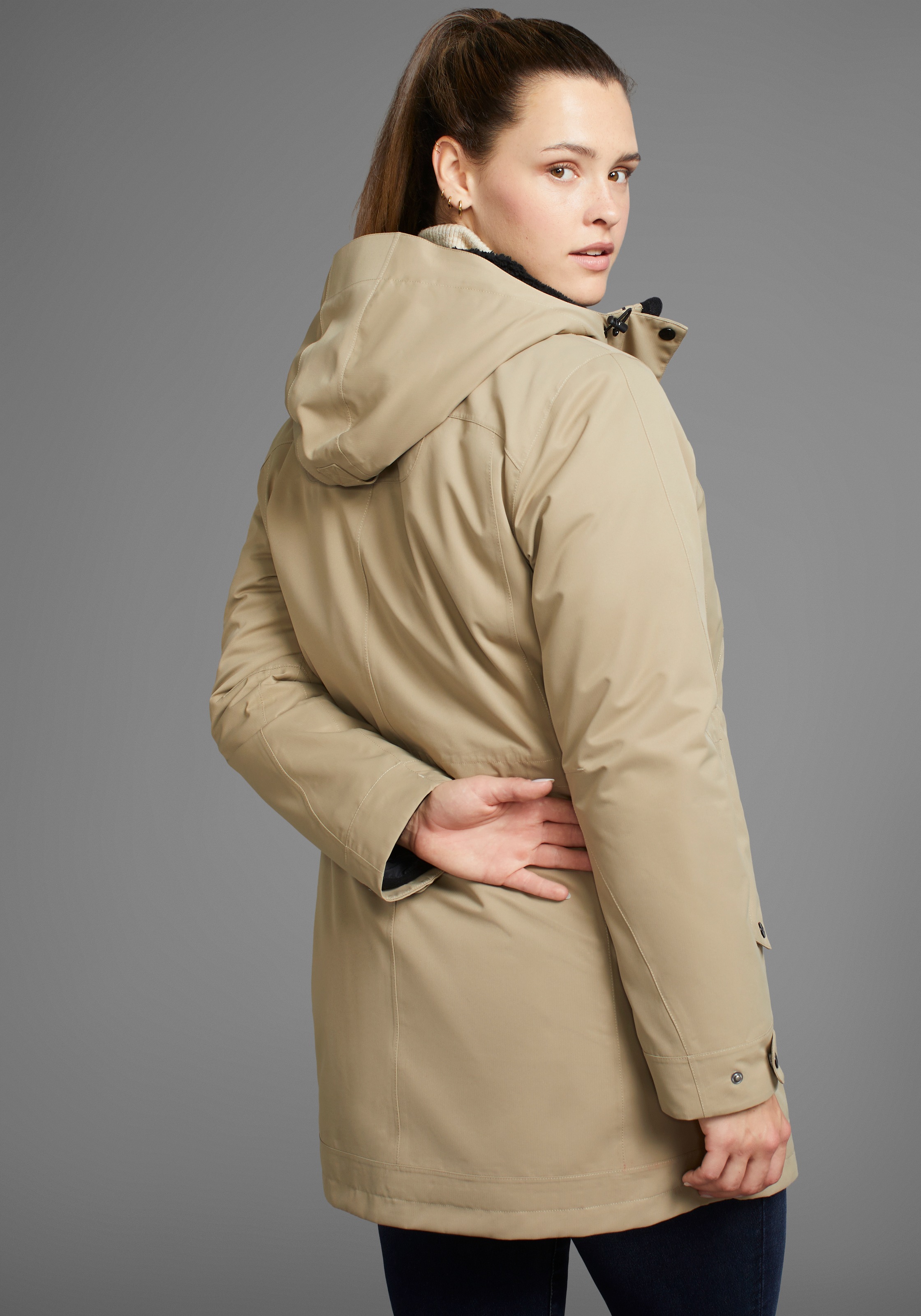 Thumbnail - Maier Sports 3-in-1-Funktionsmantel "Doppelmantel Damen" wasser- & winddicht, für den Übergang & Winter, in großen Größe...