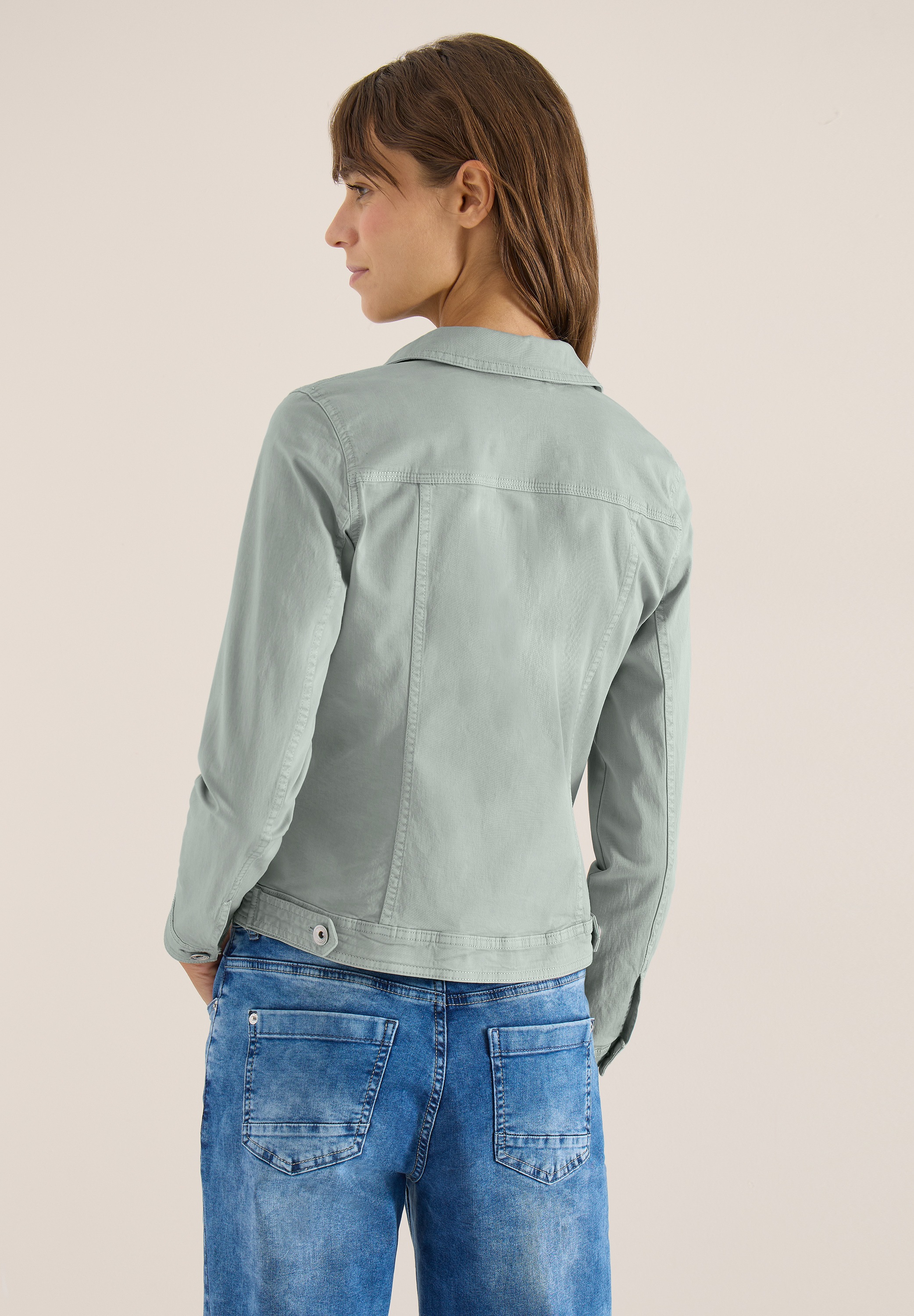 Cecil Jeansjacke ohne Kapuze aus Baumwolle mit Stretchanteil günstig online kaufen