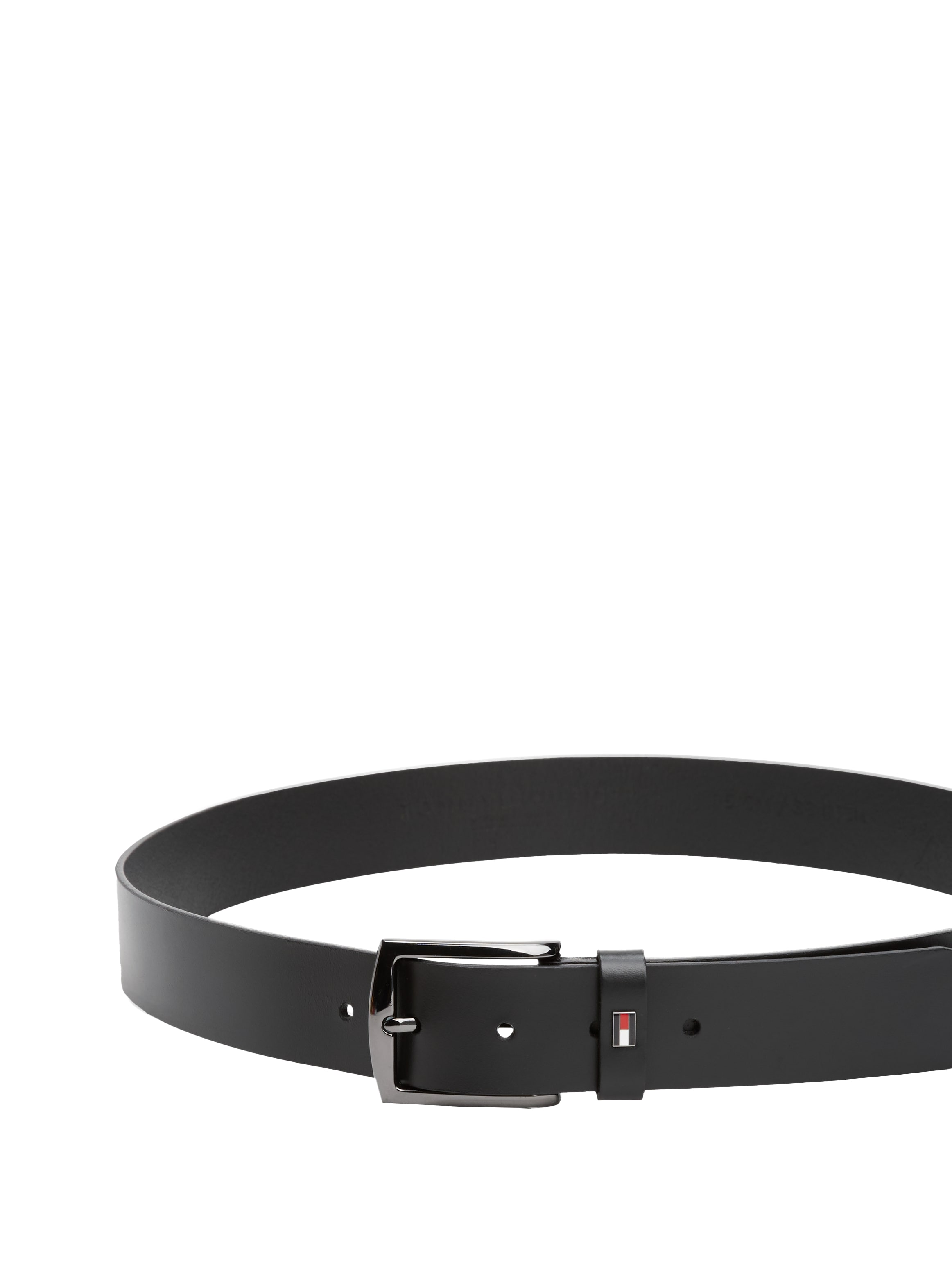 Tommy Hilfiger Ledergürtel »DENTON 3.5 EXT«, Einfachdornschließe, Metalllogo