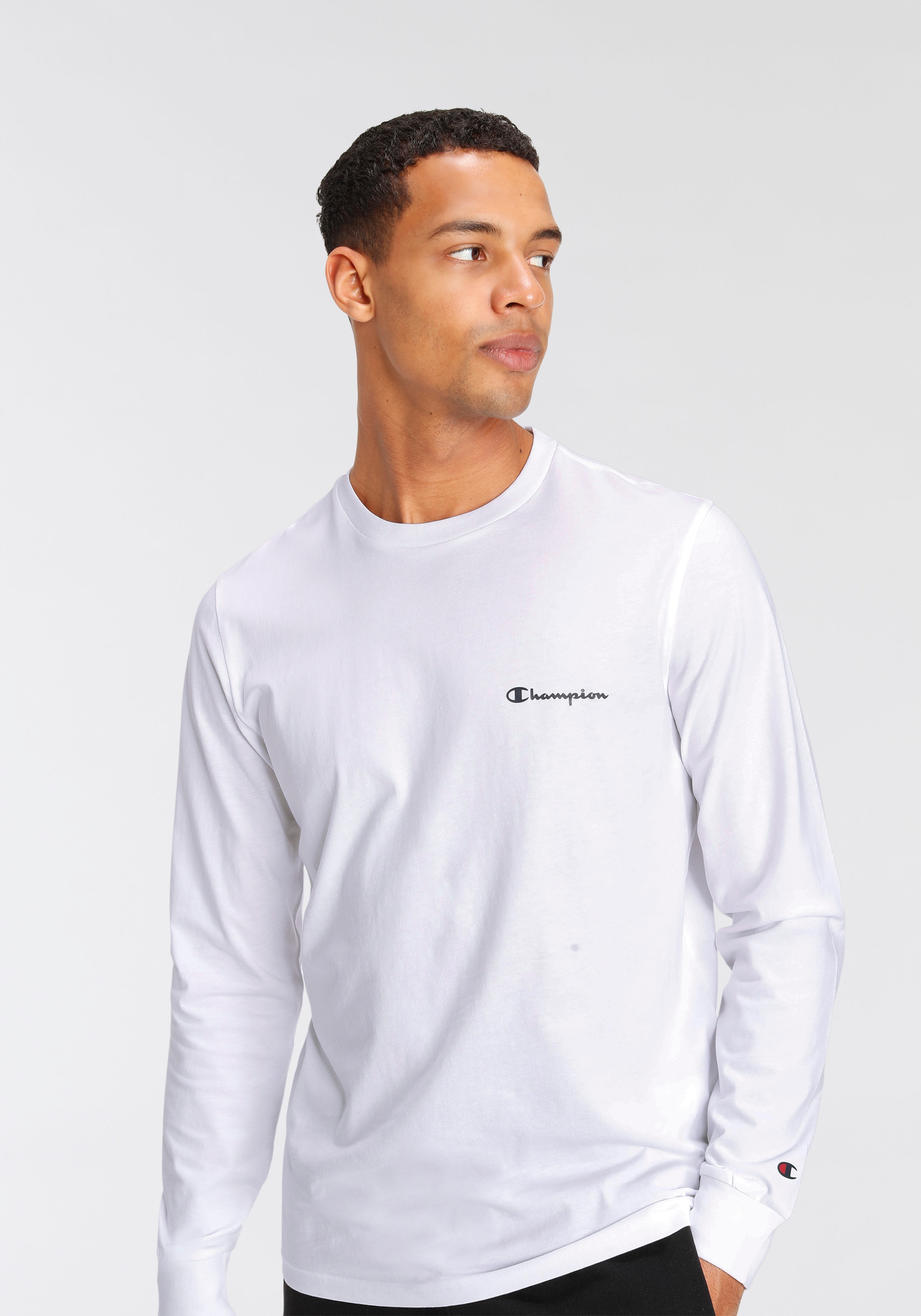 Champion Langarmshirt Packung, 2 Stk. Langarm, Basic schmale Passform, mit günstig online kaufen