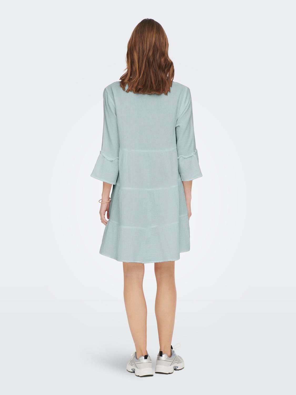 ONLY Tunikakleid »ONLTHYRA PEPLON DRESS NOOS WVN«, Sommerkleid