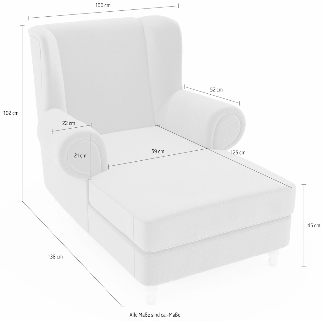 Max Winzer® Ohrensessel »Madeleine«, zum Selbstgestalten