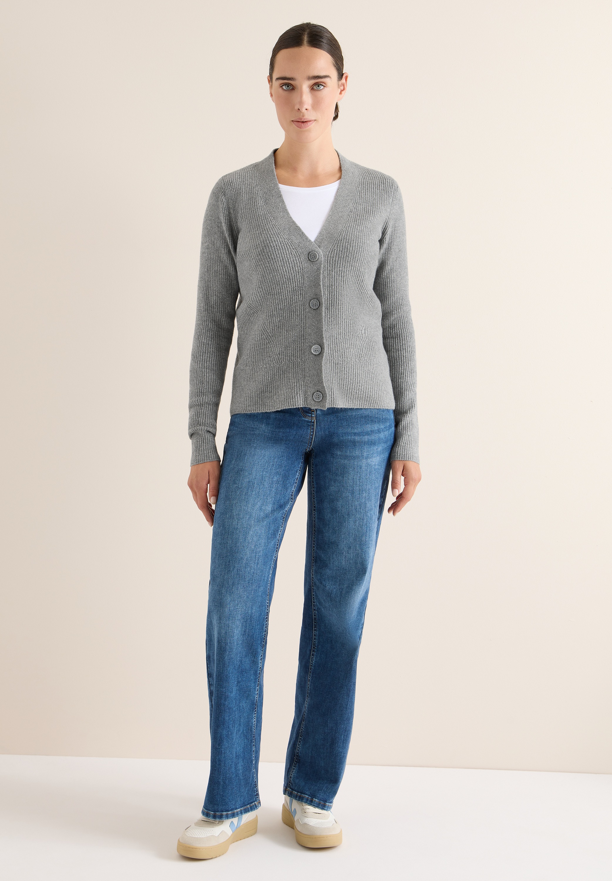 Thumbnail - Cecil Cardigan aus Feinstrick