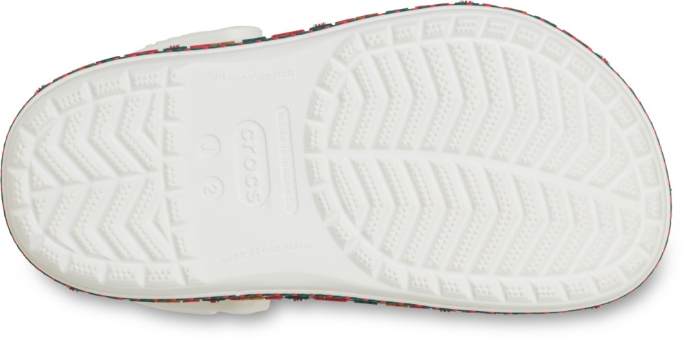 Thumbnail - Crocs Clog "Crocband Holiday Clog K" Weihnachtsschuh, Hausschuh mit bunter Bordüre