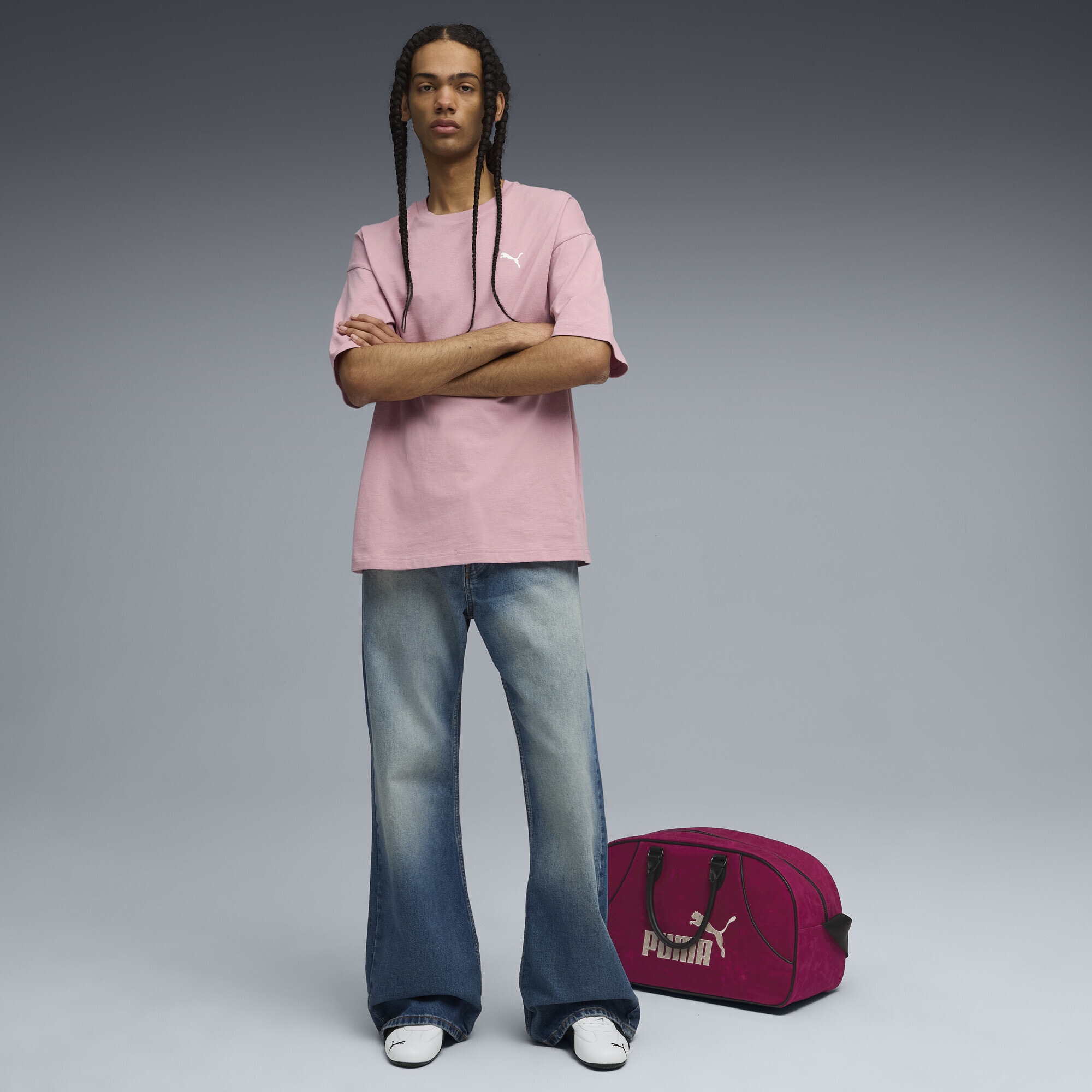 PUMA T-Shirt »WARDROBE ESS Oversized T-Shirt Herren«