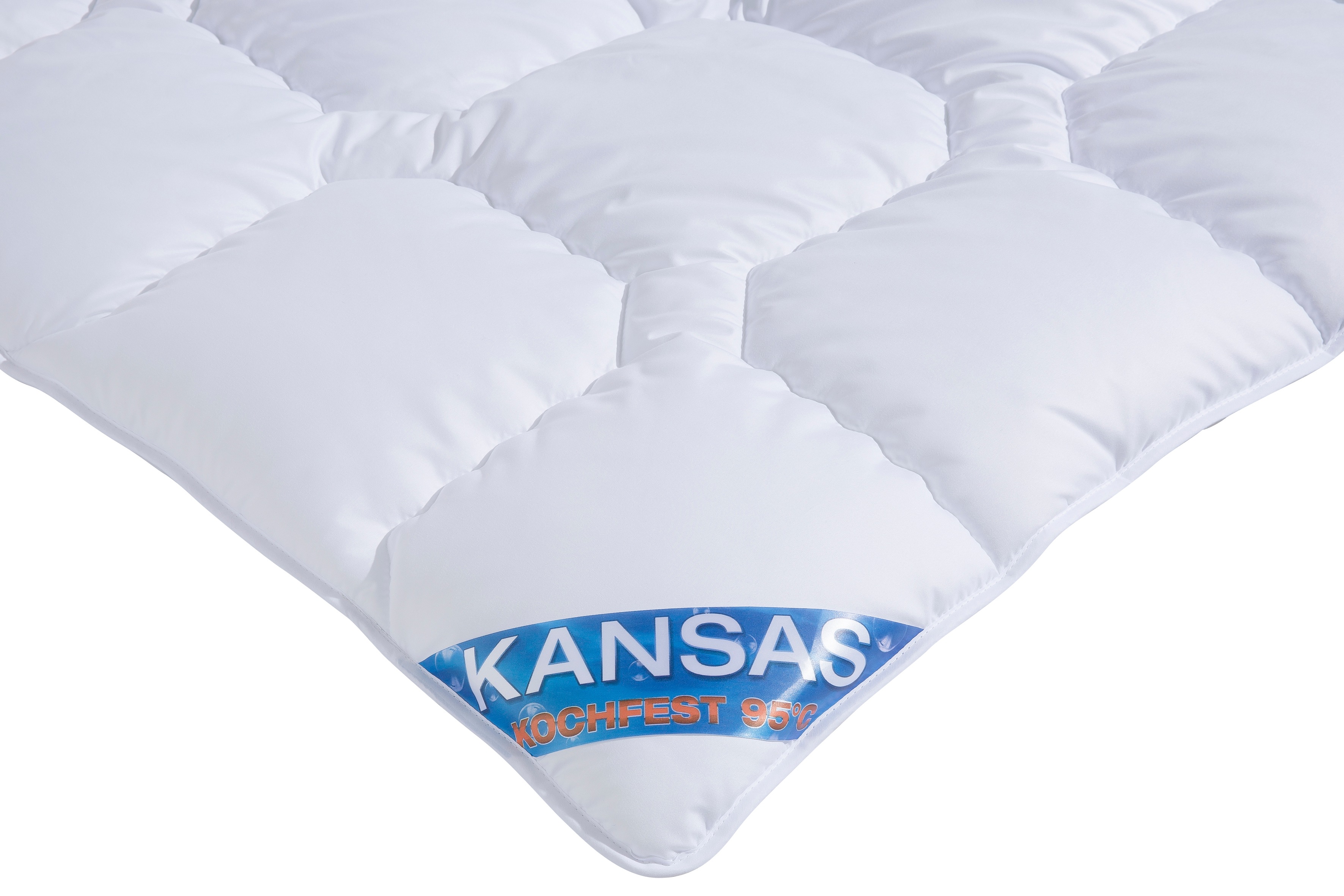 Thumbnail - fan Microfaserbettdecke + Kopfkissen "Kansas, 2tlg.-Set mit Kissen 80x80 cm" Bettdecke 135x200 cm, 155x220 cm für Sommer...
