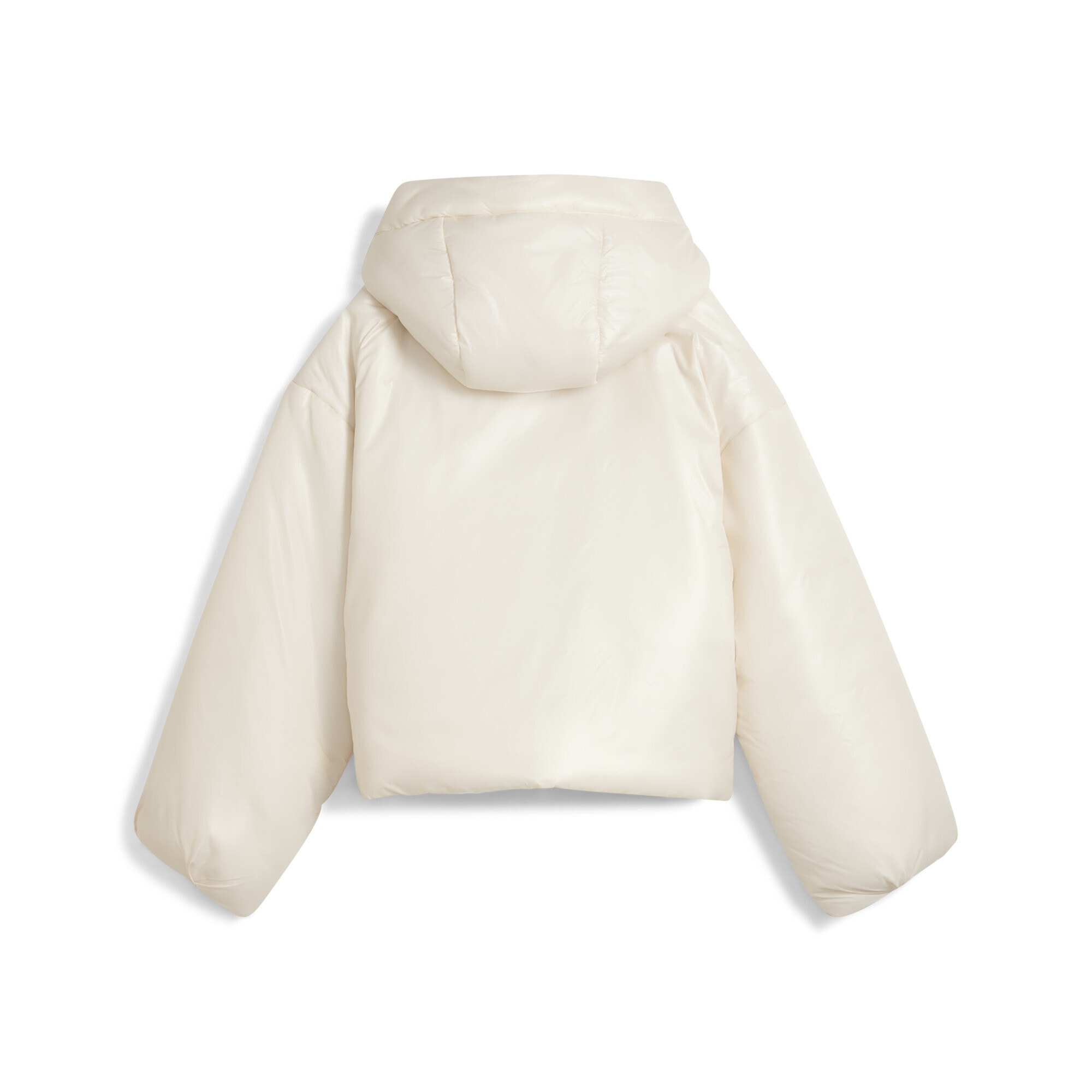 PUMA Winterjacke »Wardrobe Essentials Shiny Wattierte Kapuzenjacke Damen«