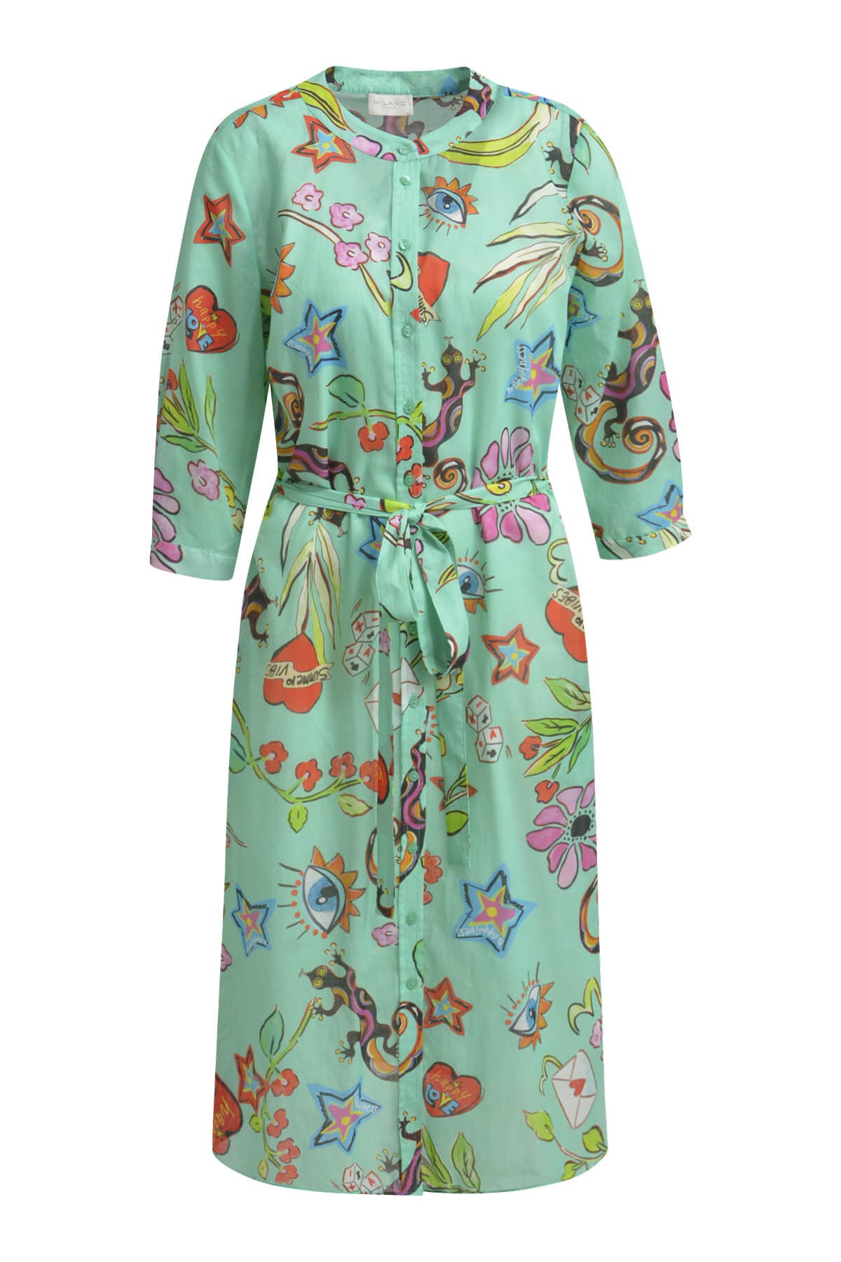 Milano Italy Sommerkleid, mit Bindegürtel