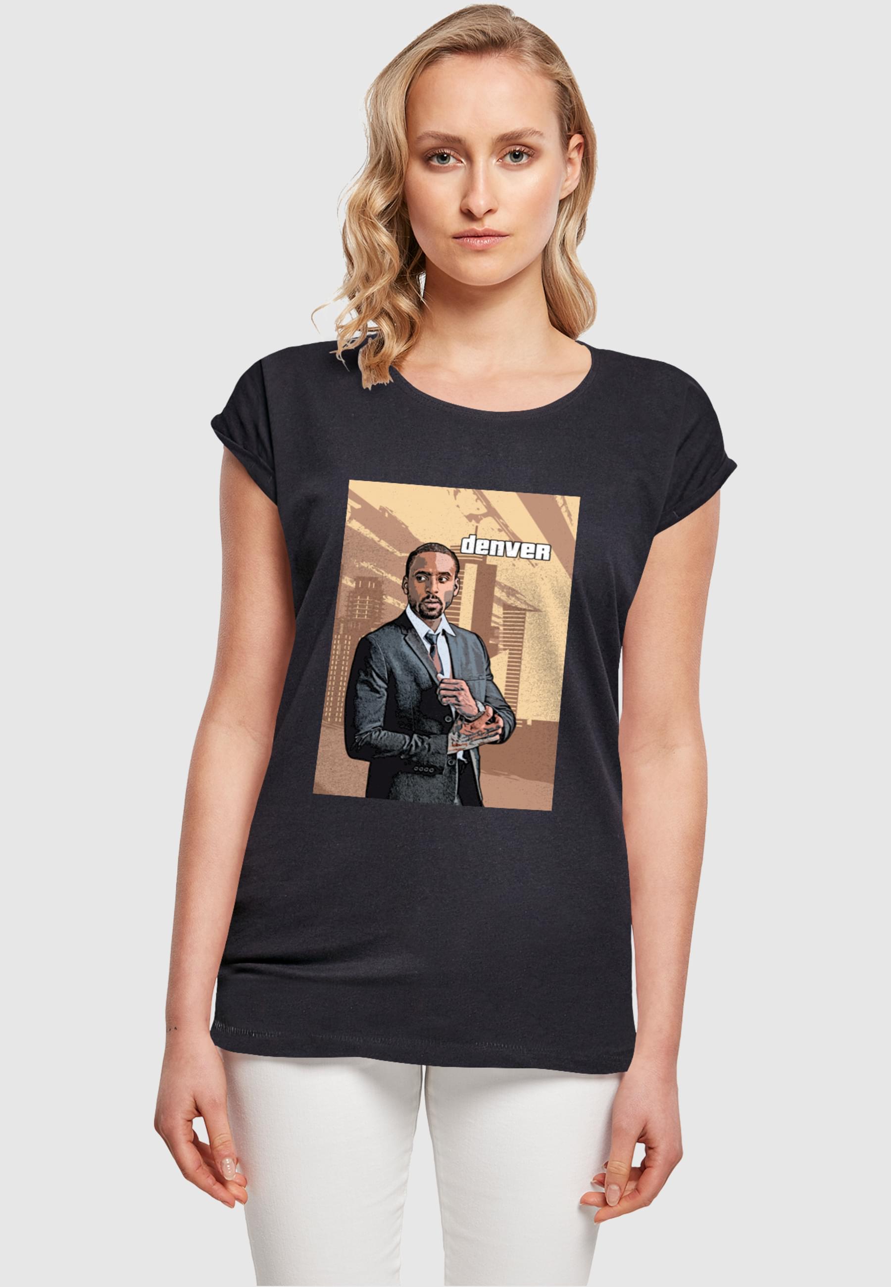 Thumbnail - Merchcode T-Shirt "Merchcode Damen Laides Grand Denver Extended Shoulder Tee", (1 tlg.)