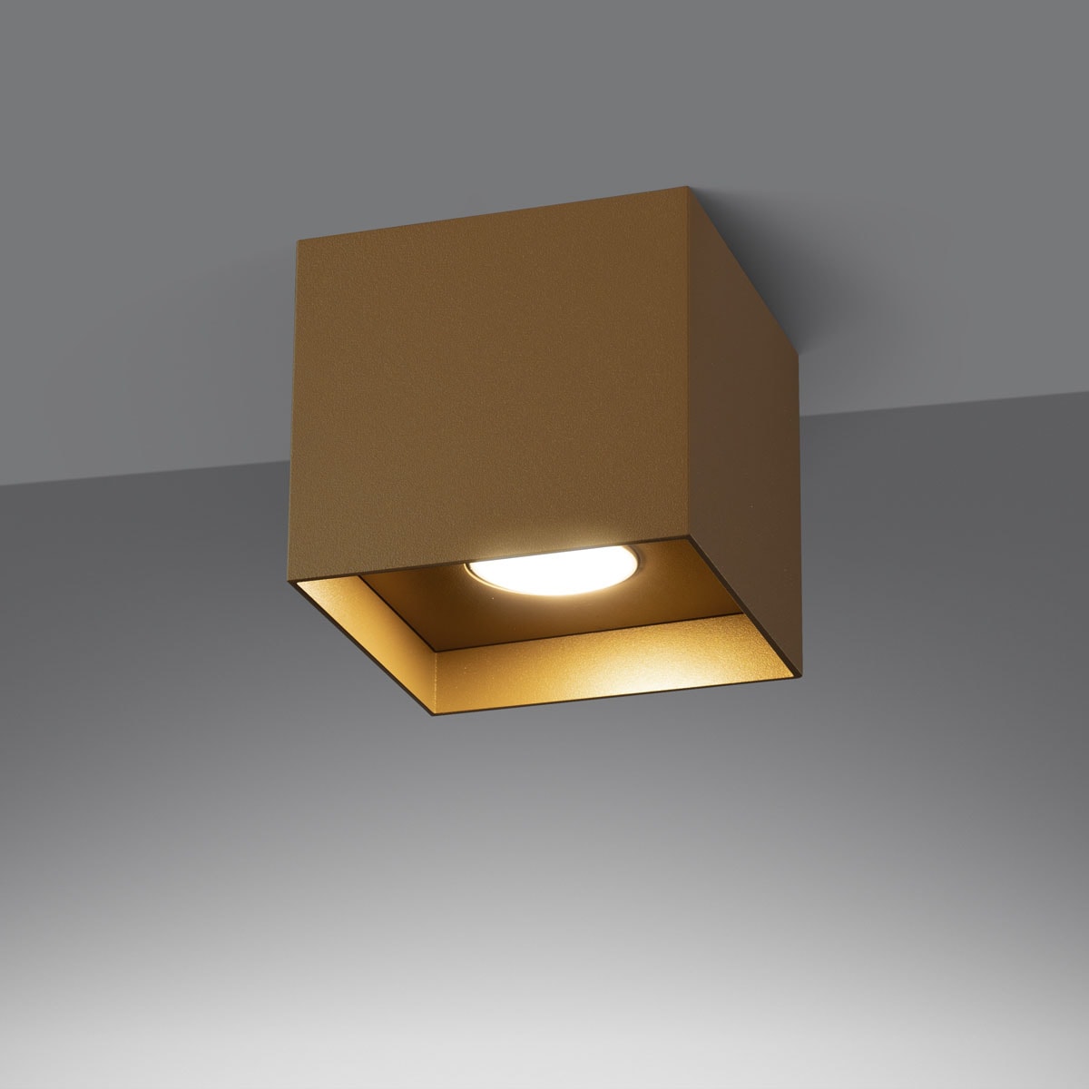 SOLLUX lighting Deckenleuchte »HATI«, 1 flammig, Leuchtmittel GU10 | ohne Leuchtmittel, leuchtet nieder