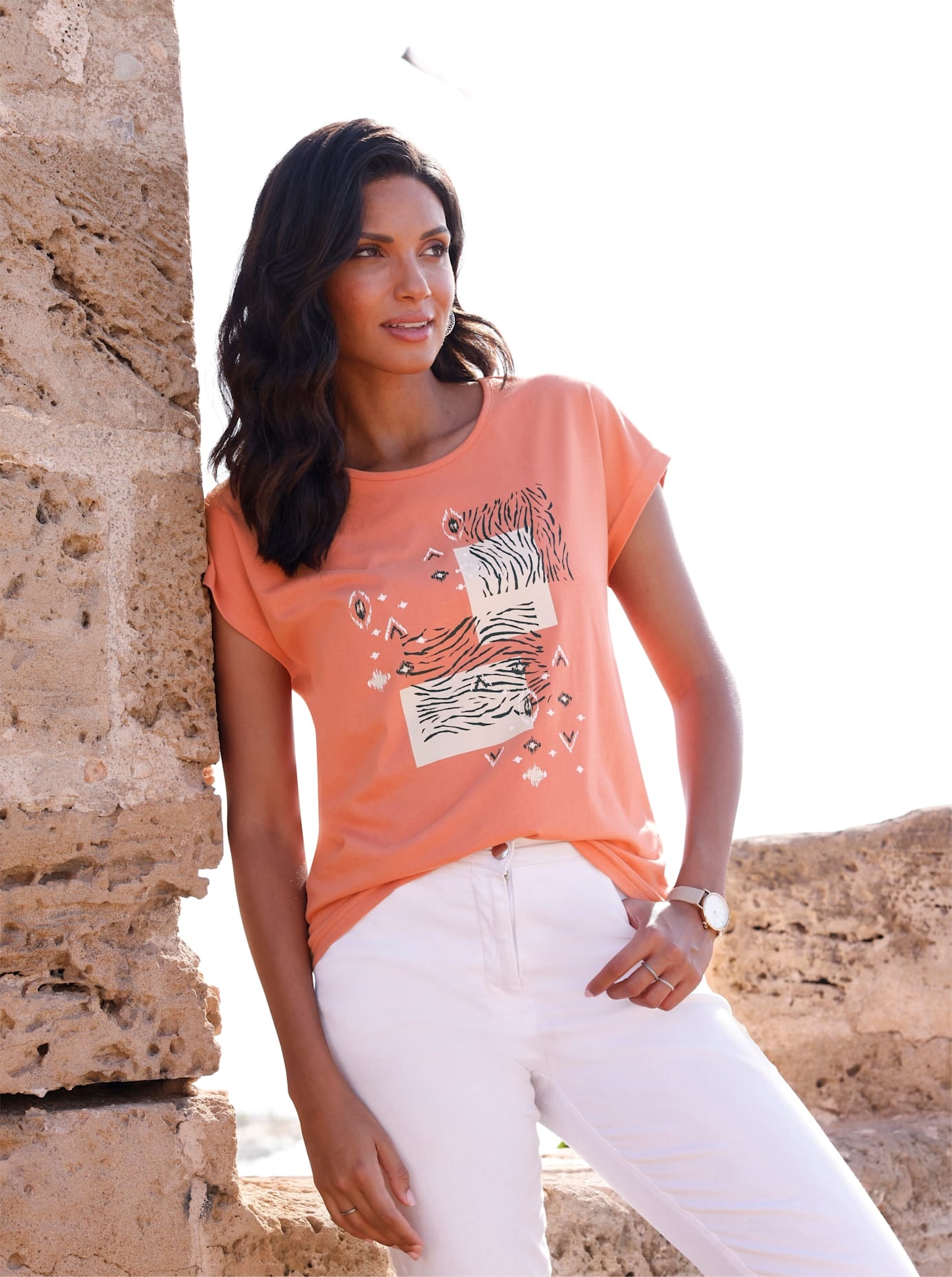Classic Basics Rundhalsshirt "Rundhals-Shirt" 1 Stk. tlg. günstig online kaufen