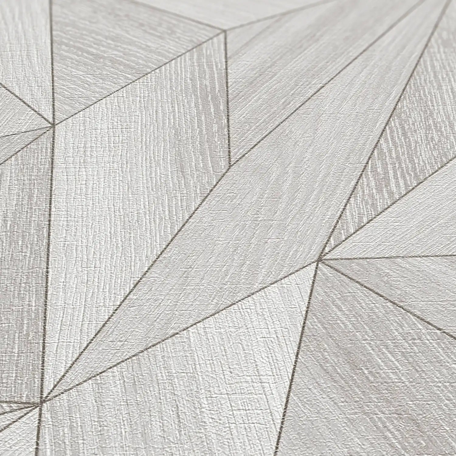 living walls Vliestapete »Geometrische Tapete aus Holzoptik - Vliestapete« leicht glänzend strukturiert Moderne Tapete mit Holzstruktur