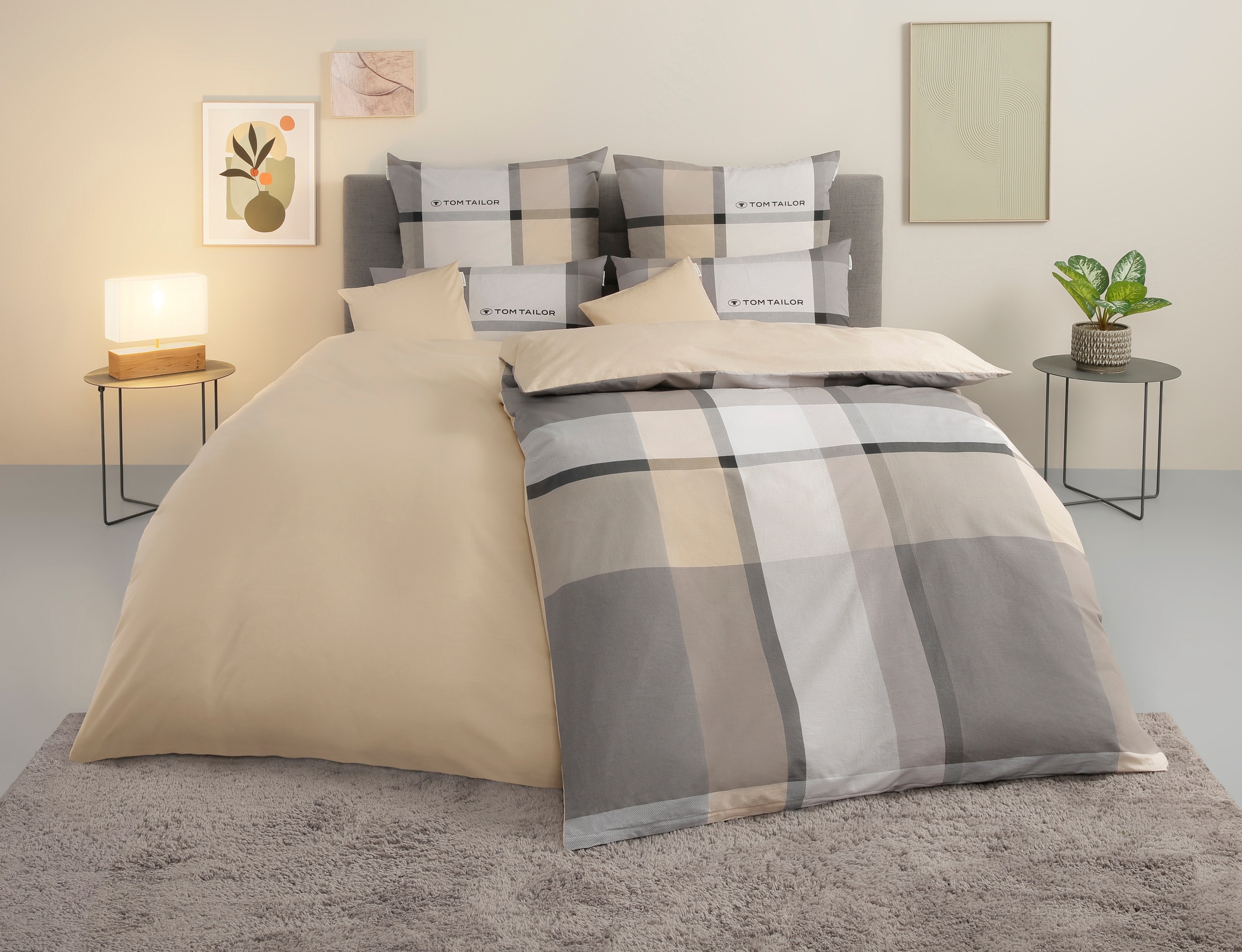 TOM TAILOR HOME Bettwäsche "Lenny in Gr. 135x200 oder 155x220 cm" 3 Stk. tl günstig online kaufen