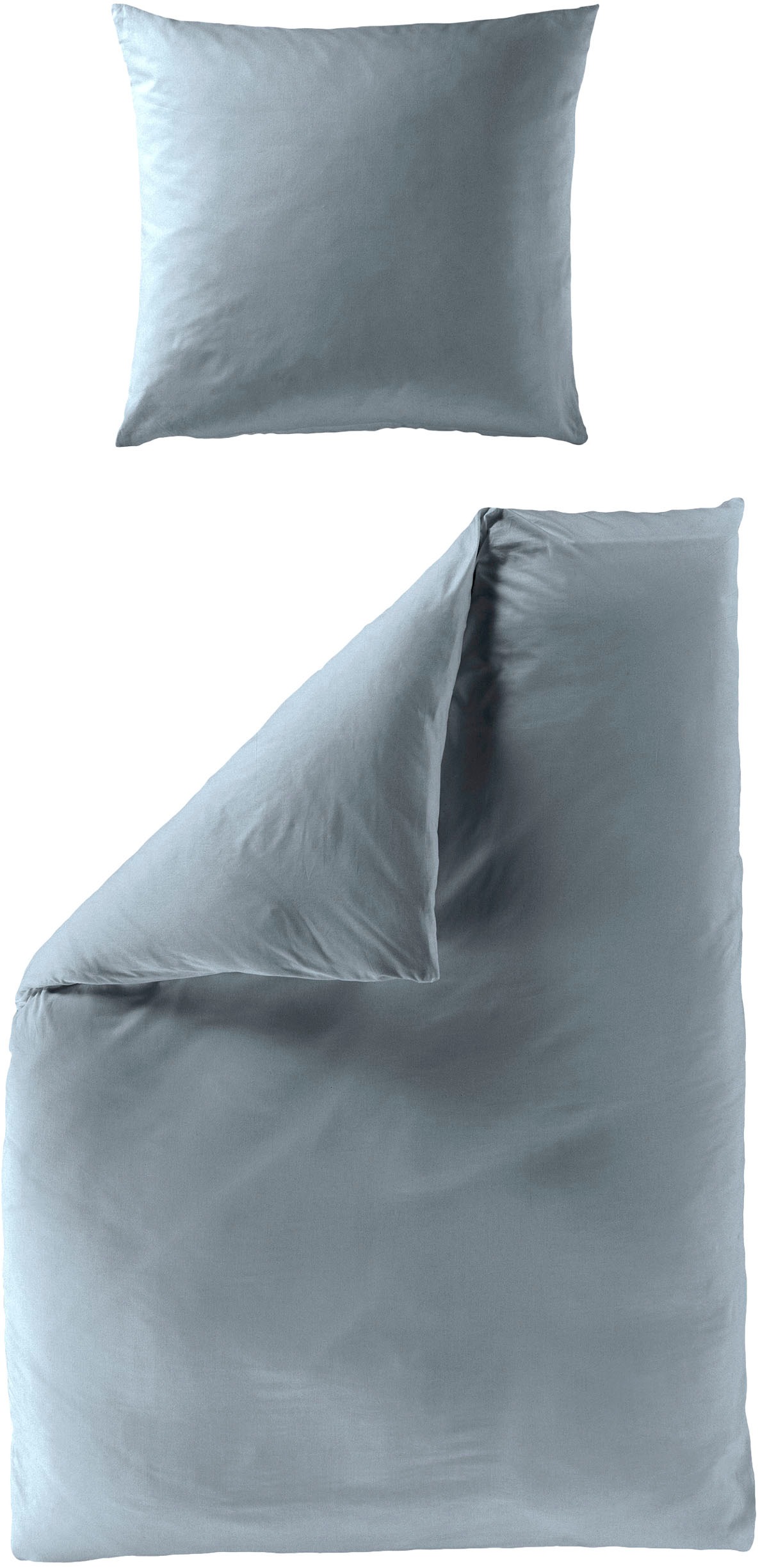 BIERBAUM Bettwäsche "Elegant uni" 2 Stk. Mako-Satin, 100 % Baumwolle, Uni, günstig online kaufen