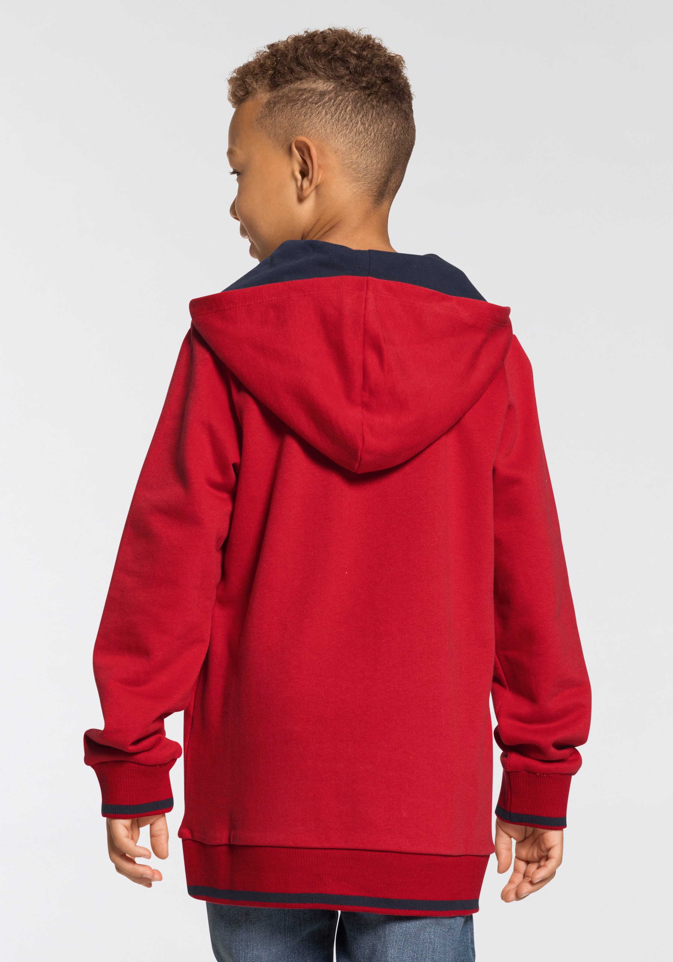 Bench. Kapuzensweatshirt, mit gestreiften Bündchen online bestellen | BAUR