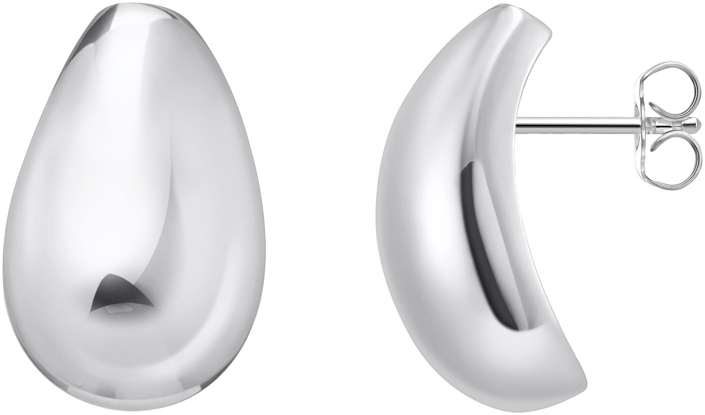 Paar Ohrstecker THOMAS SABO "Schmuck Silber 925 Ohrringe Teardrop-Form", silber (silberfarben), Ohrringe, Damen, Silber 925 (recycelt)