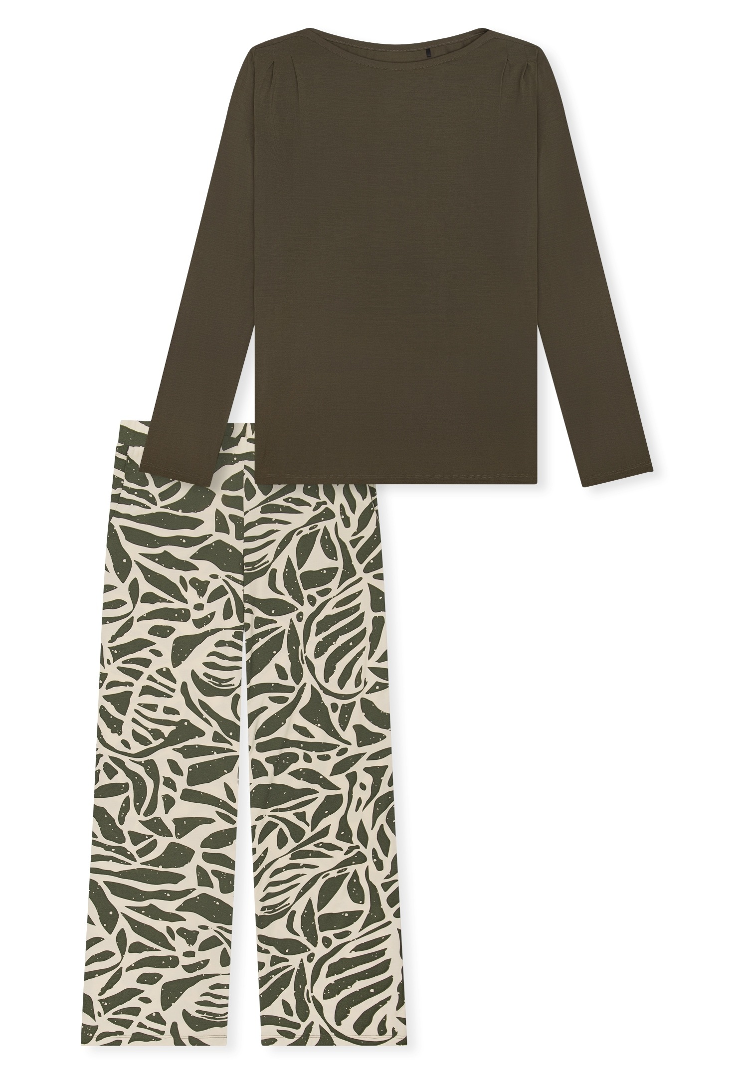 Schiesser Schlafanzug "Selected Premium" 2 mit U-Boot-Ausschnitt, langen Är günstig online kaufen