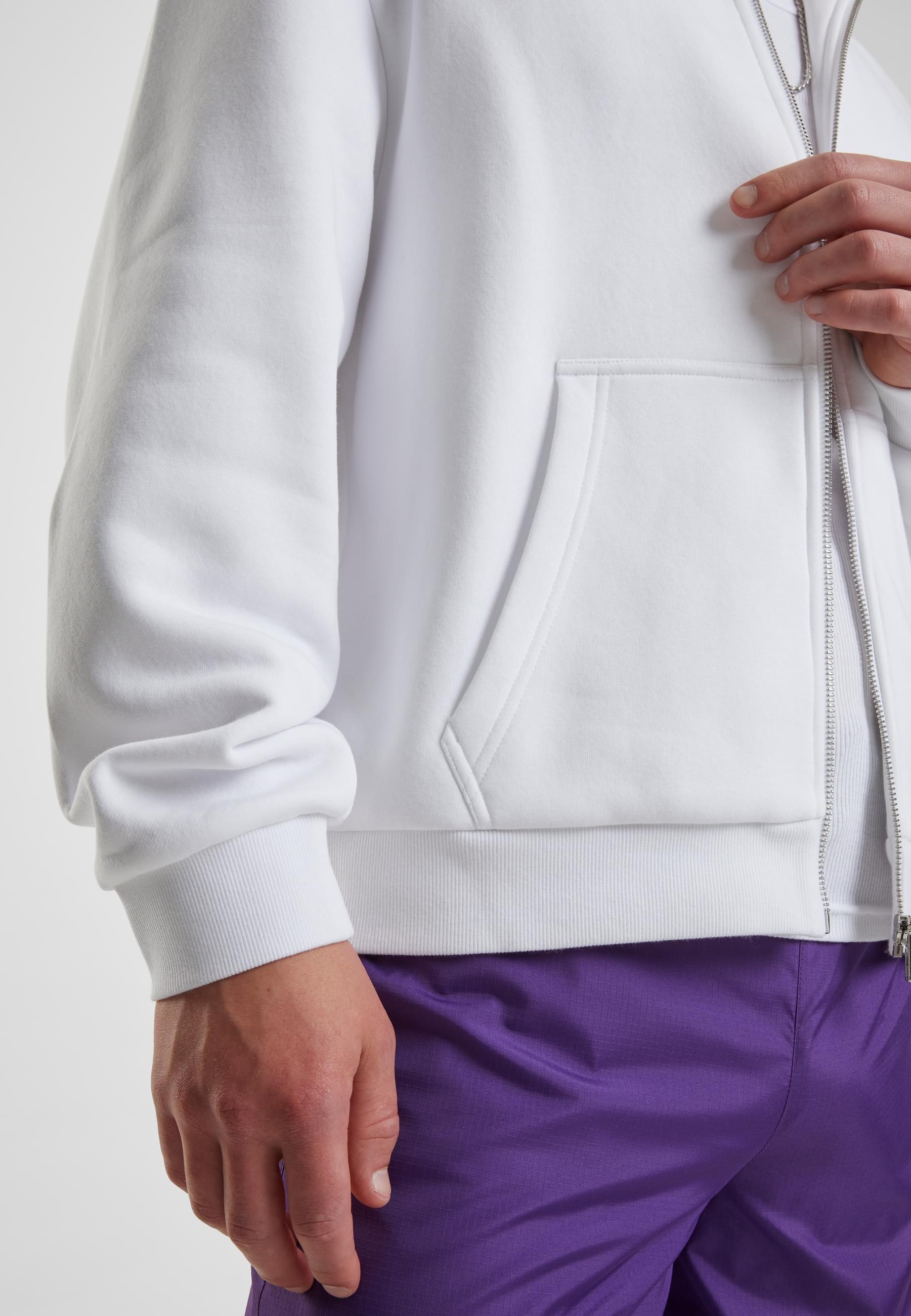 URBAN CLASSICS Outdoorjacke »Urban Classics Fluffy Zip Cardigan« 1 Stk. tlg. mit Kapuze