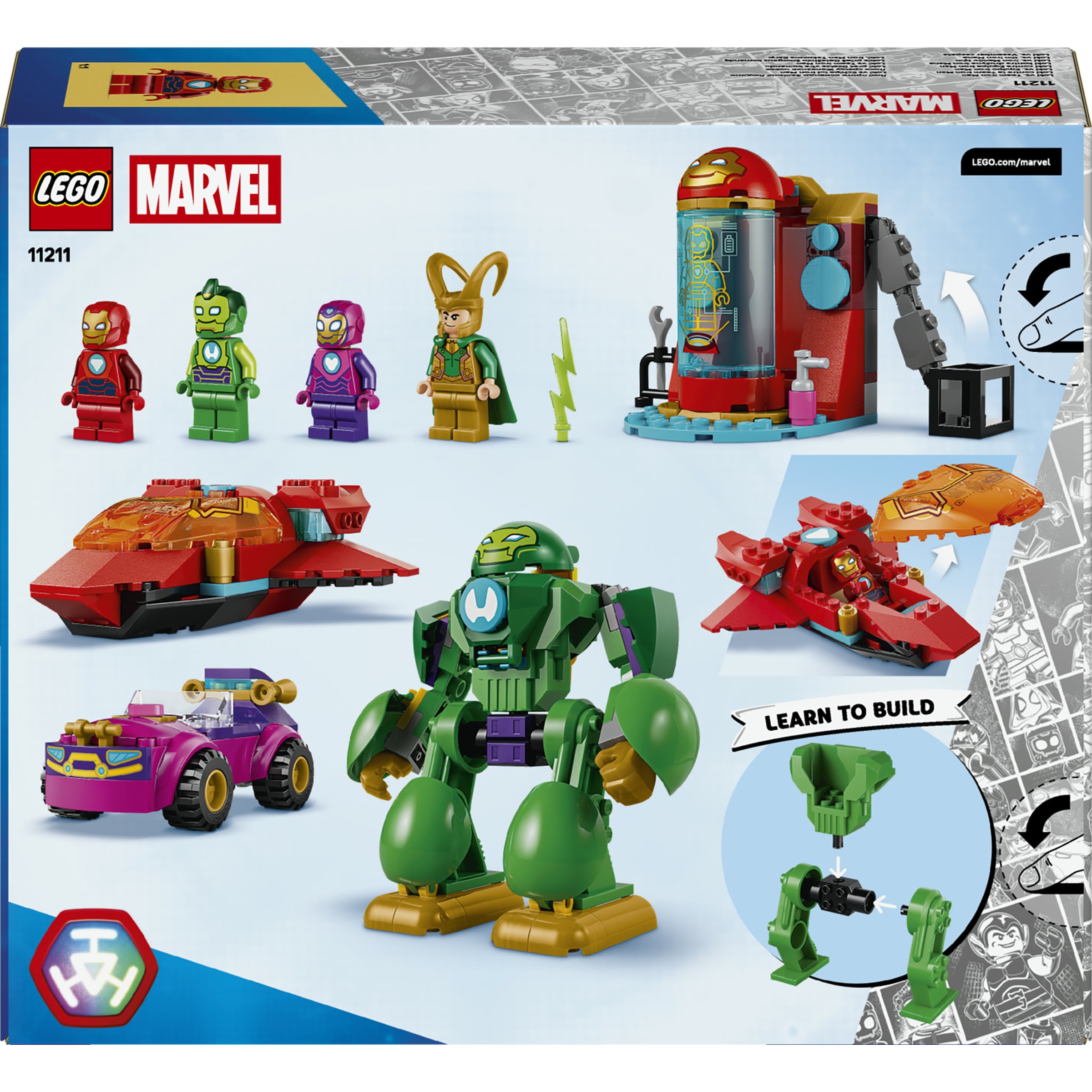 LEGO® Konstruktionsspielsteine »Loki vs. Team Iron Man (11211), LEGO Disney Junior Marvel« Made in Europe