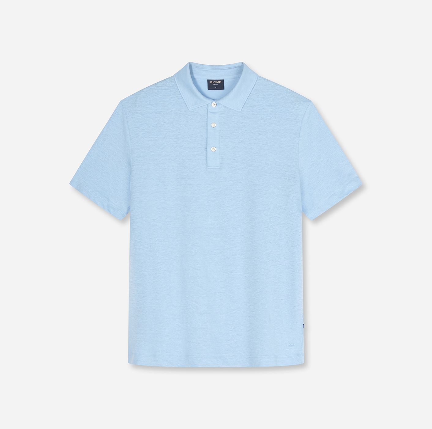 OLYMP Poloshirt aus hochwertigem Leinen, unifarben